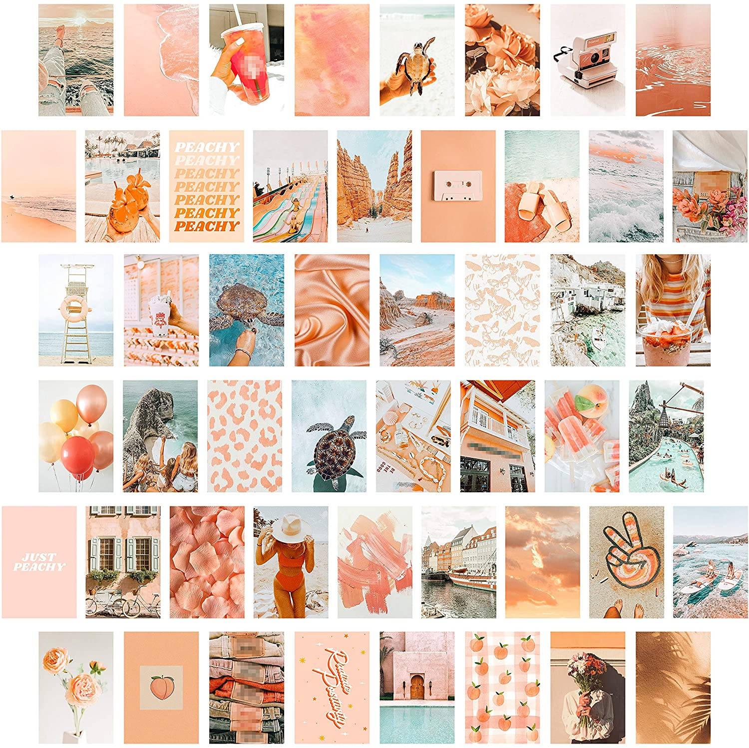 peach aesthetic, peach-toned, summer scenes, HD Desktop Wallpaper