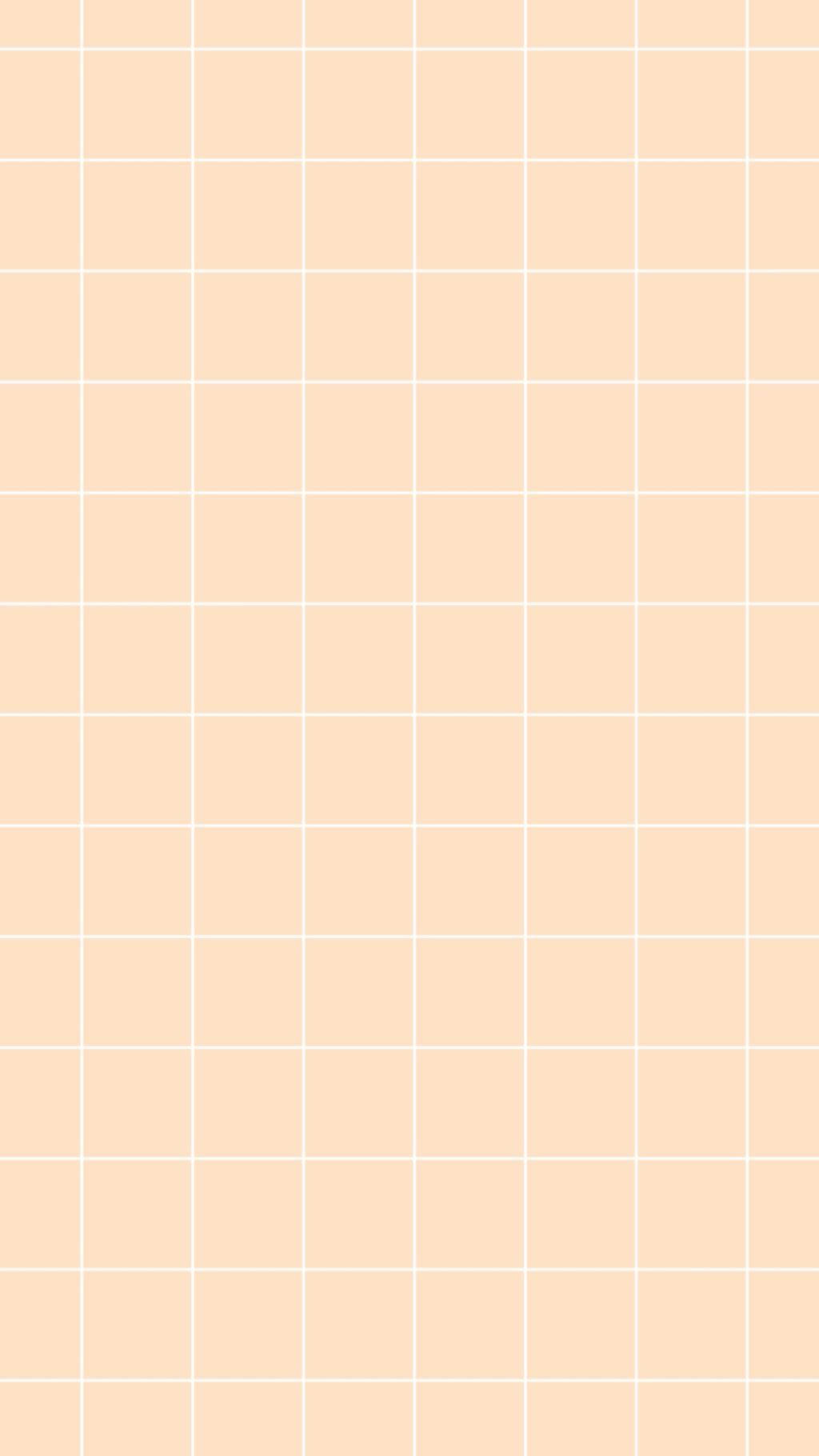 peach aesthetic, soft peach background, subtle white grid lines, HD Phone Wallpaper