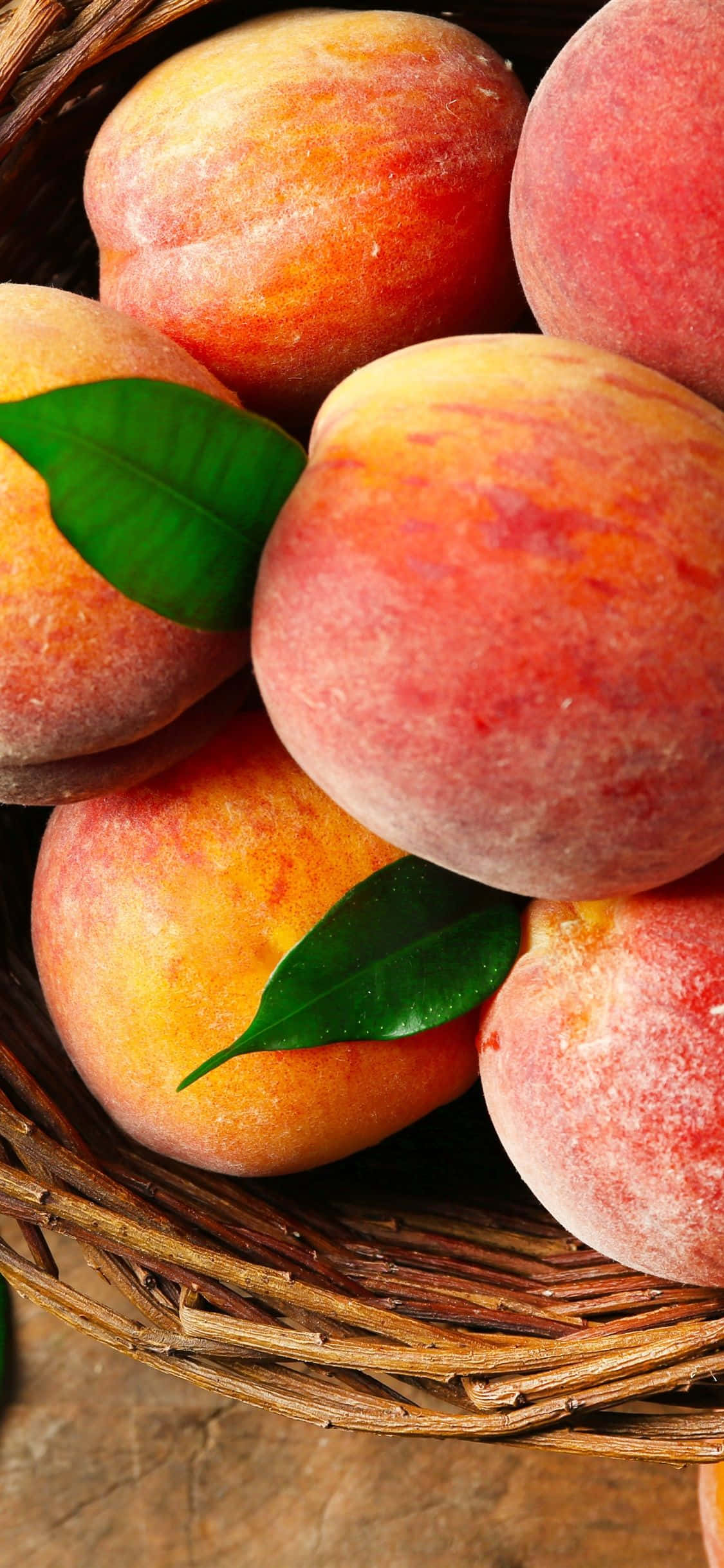 Peach iPhone, iPhone 1125 x 2436, juicy ripe peaches, Full HD Phone Wallpaper