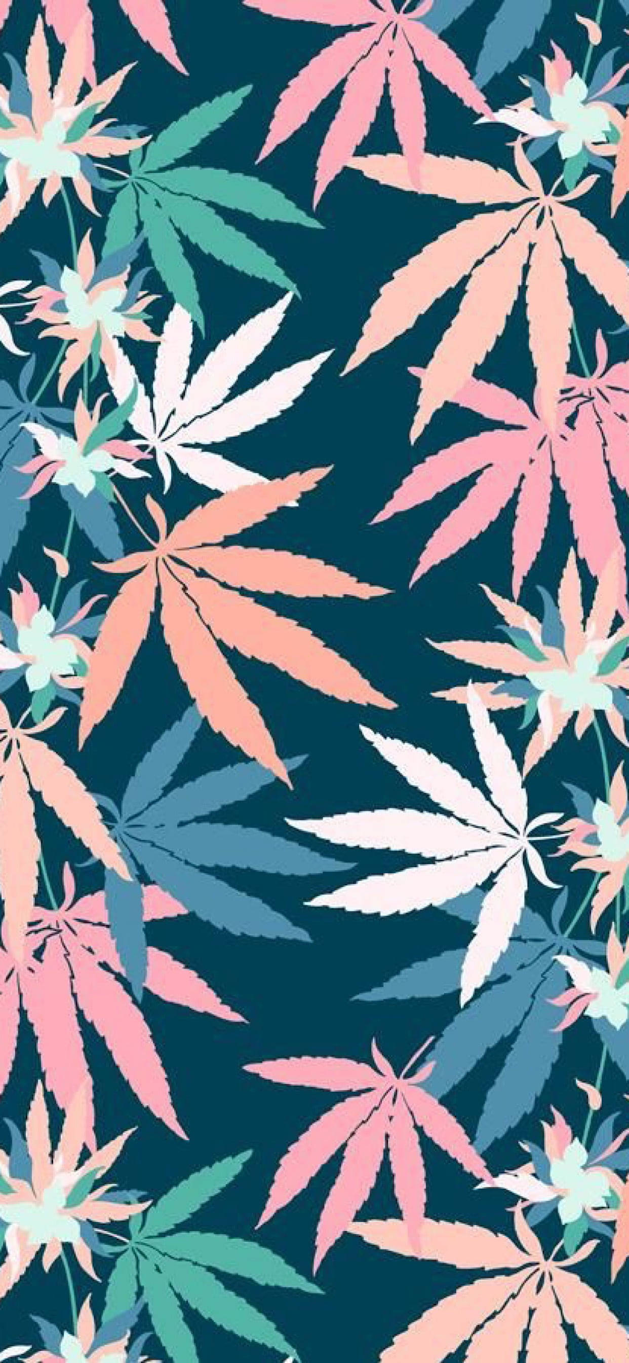 iPhone, pastel pink peach, teal, 2K Phone Wallpaper