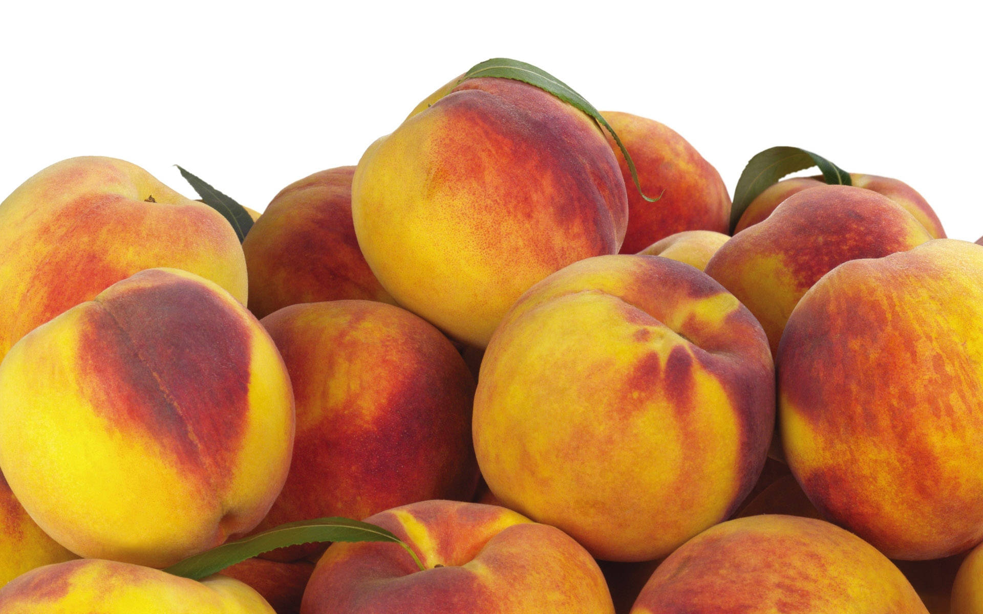 yellow reddish nectarine fruit, peaches, yellow, Full HD Desktop Wallpaper