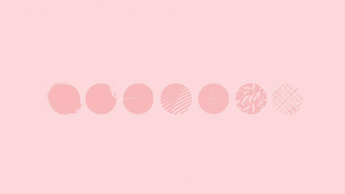 peach color, soft pink circles, varied textures and patterns, SD Desktop Wallpaper
