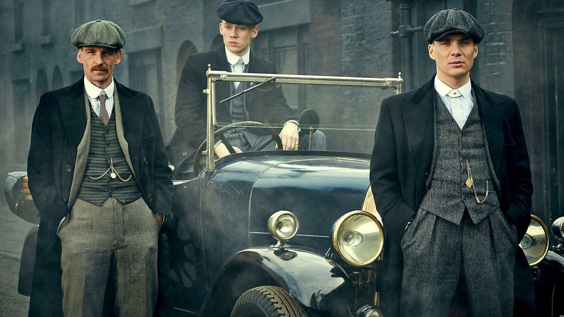 Peaky Blinders, vintage suits, flat caps, Full HD Desktop Wallpaper