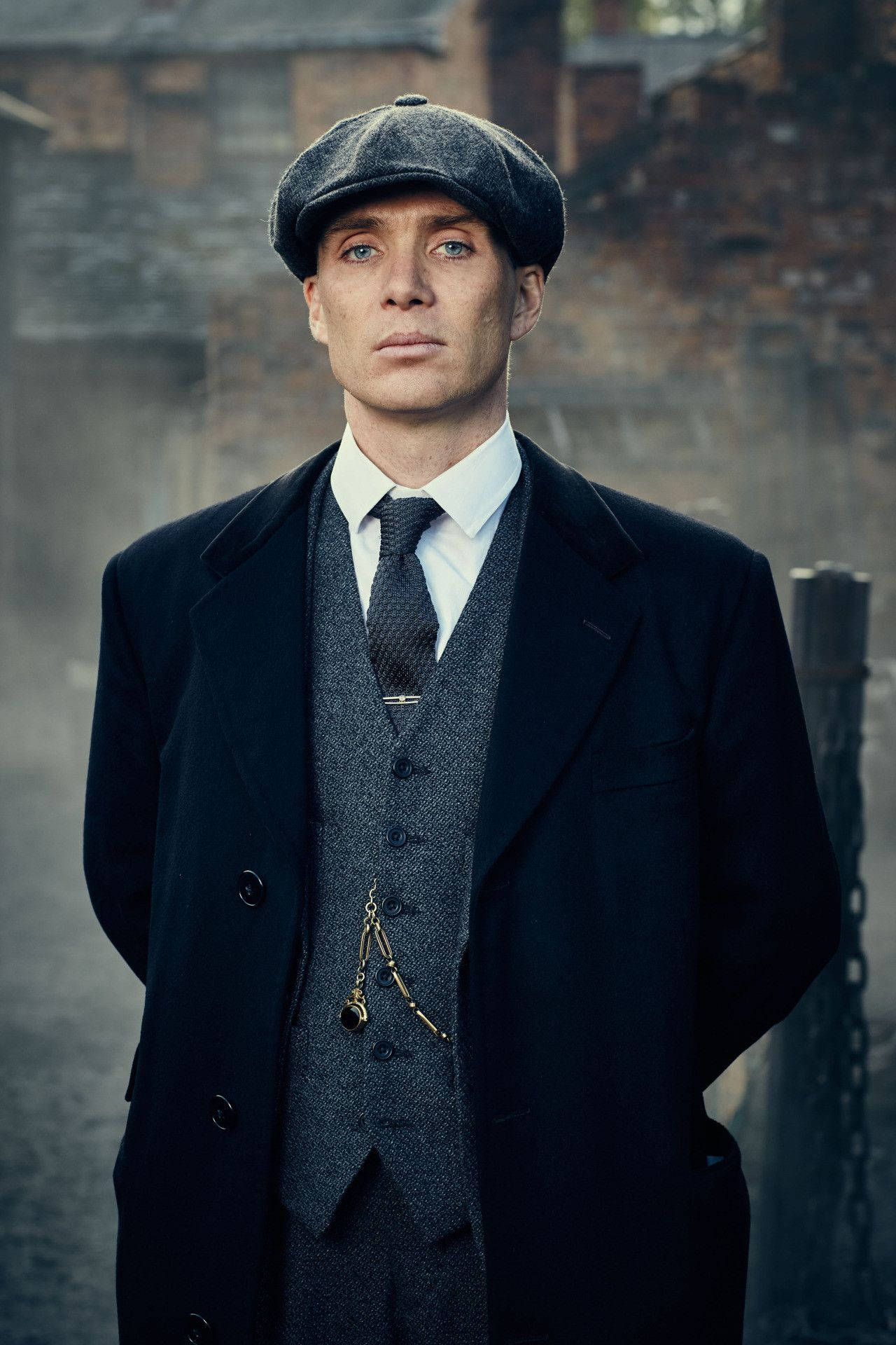 Peaky Blinders, flat cap, three-piece suit, Full HD Phone Wallpaper