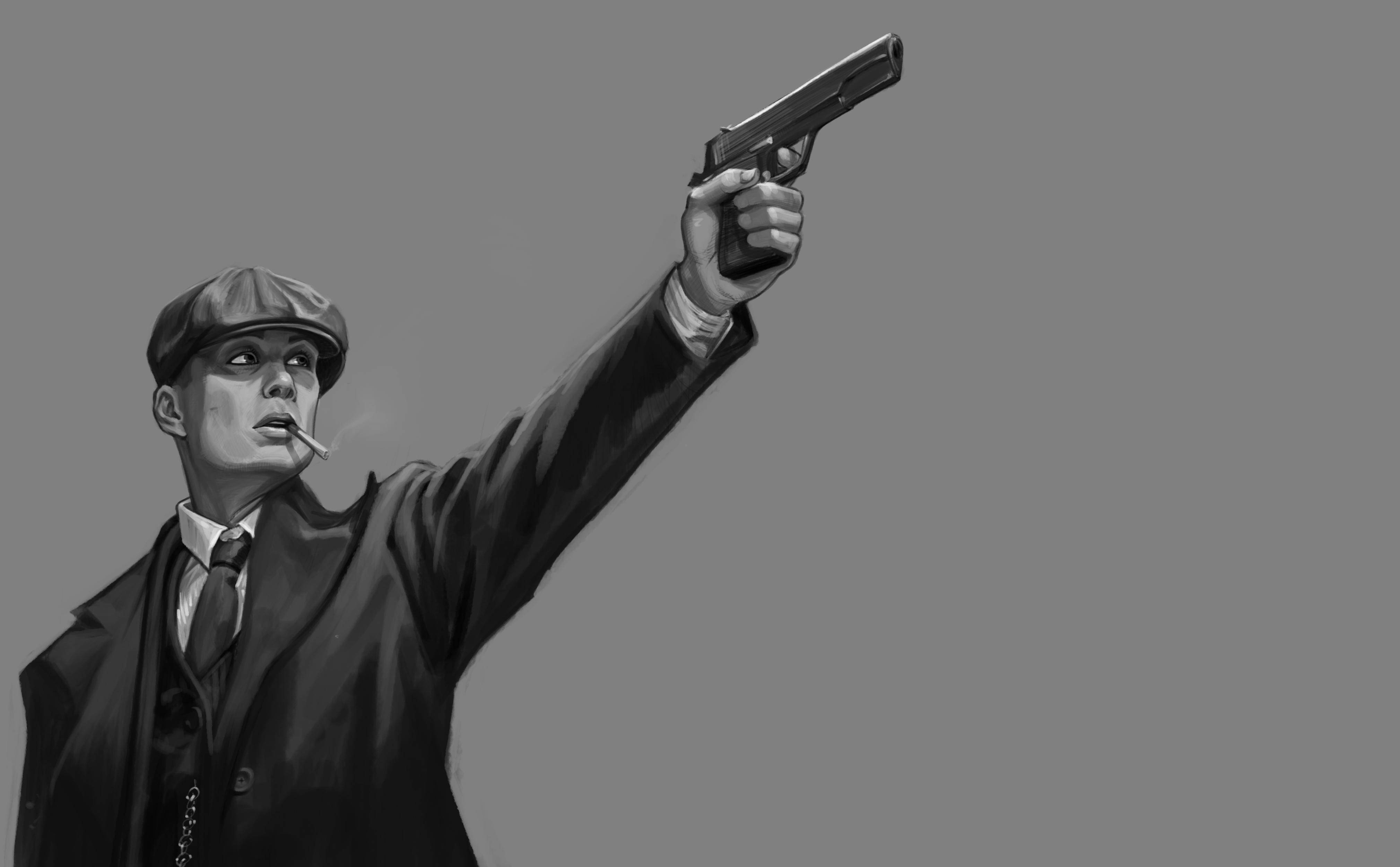 Peaky Blinders, flat cap, suit, 4K Desktop Wallpaper