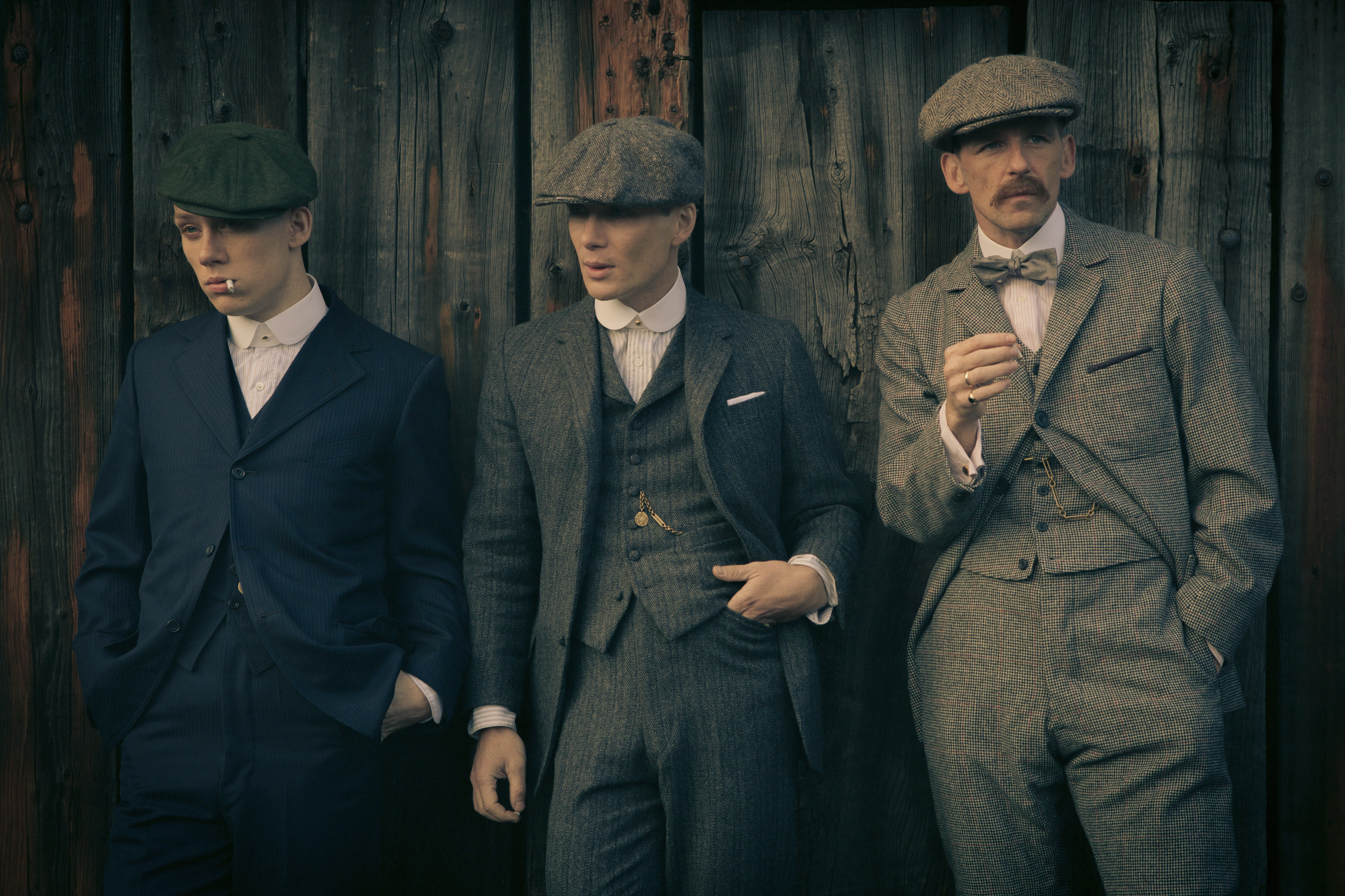 Peaky Blinders, vintage suits, flat caps, 5K Desktop Wallpaper