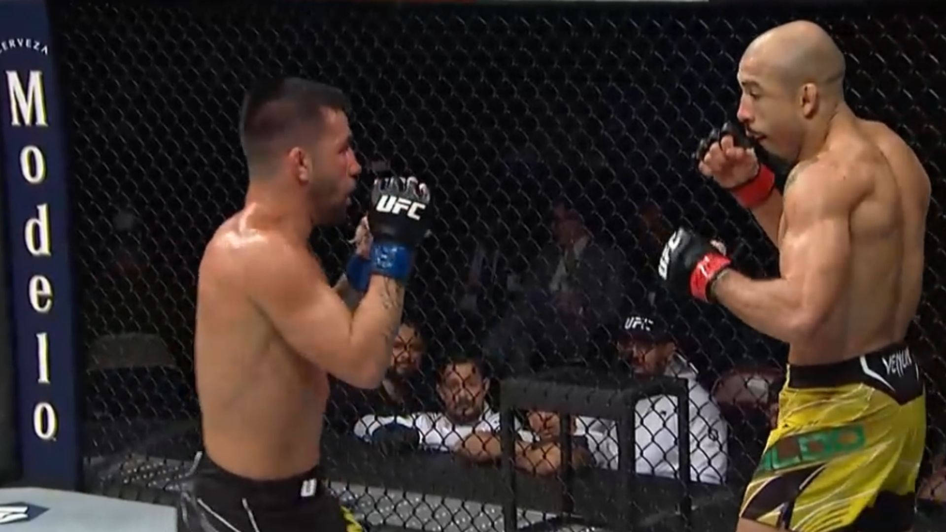Pedro Munhoz, cage, arena lights, Full HD Desktop Wallpaper