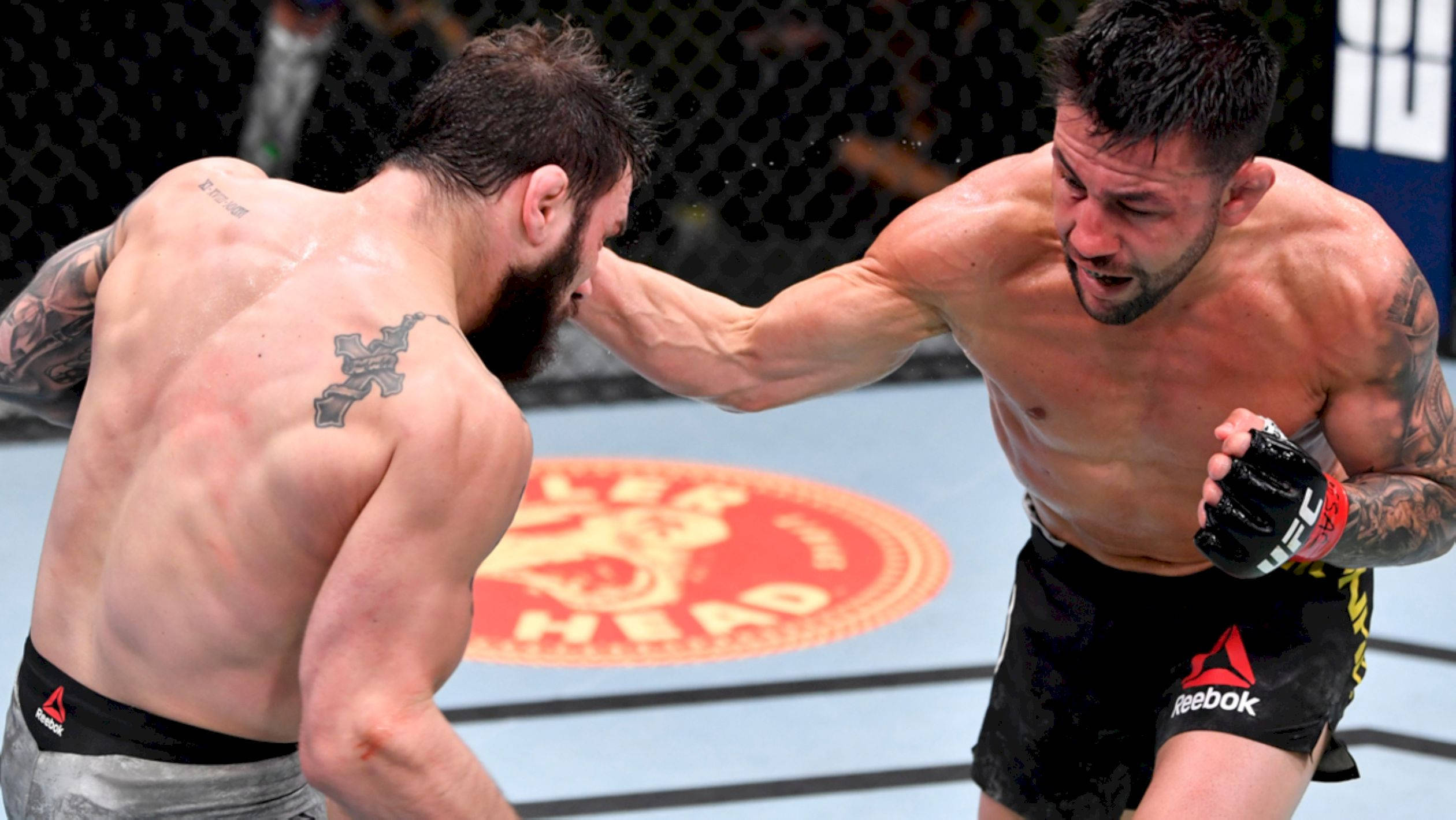 Pedro Munhoz, clear strike, cage match, Full HD Desktop Wallpaper