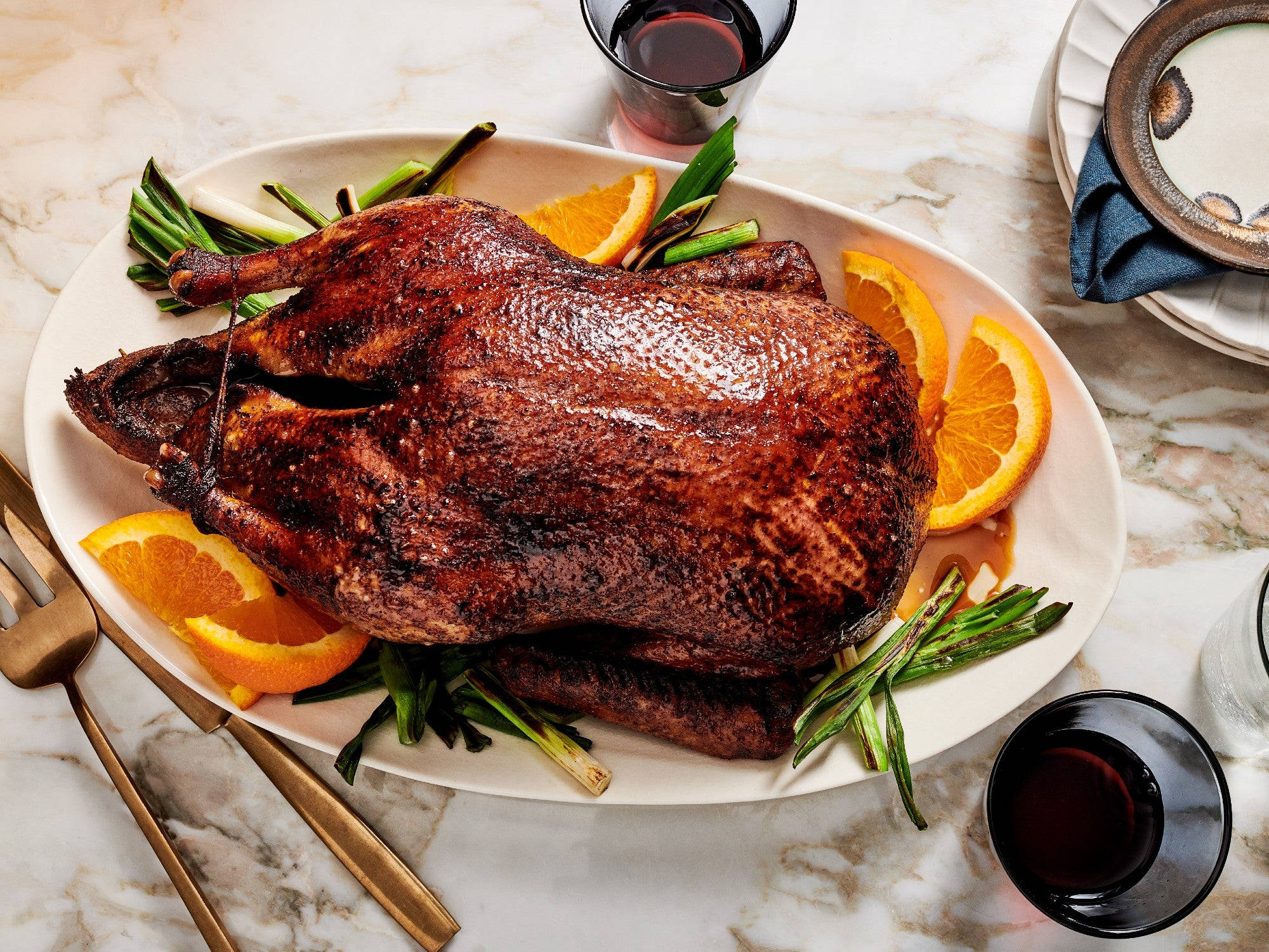 Peking Duck, rosemary, orange, Full HD Desktop Wallpaper