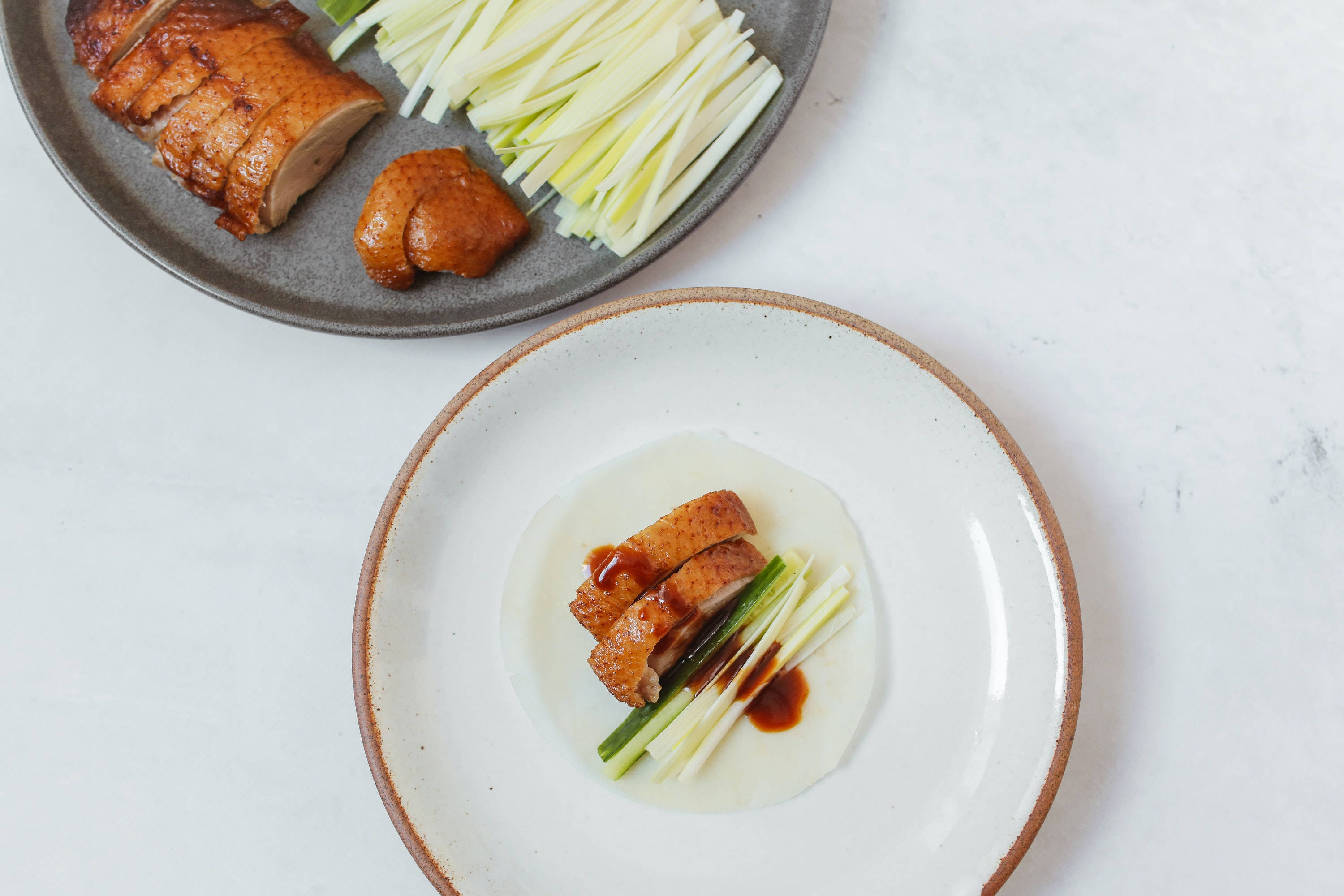 Peking Duck, lemongrass, hoisin sauce, 2K Desktop Wallpaper