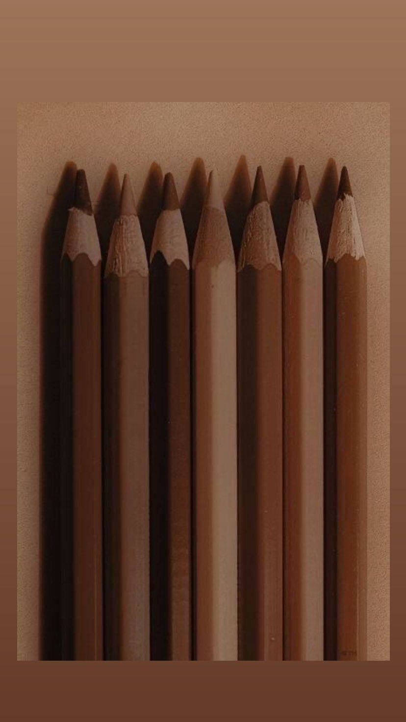 dark brown aesthetic pencils, sharpened brown pencils, varying shades, HD Phone Wallpaper