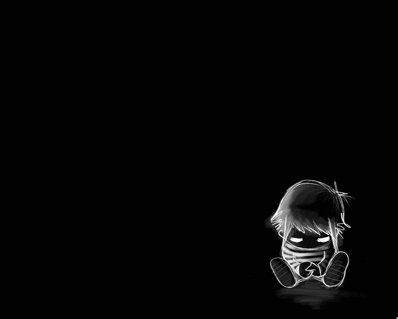 pencil sketch, anime character, glowing, HD Desktop Wallpaper