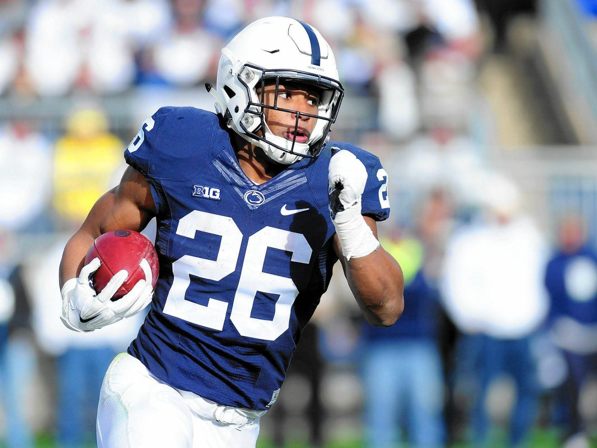 Penn State, blue jersey, number 26, Full HD Desktop Wallpaper