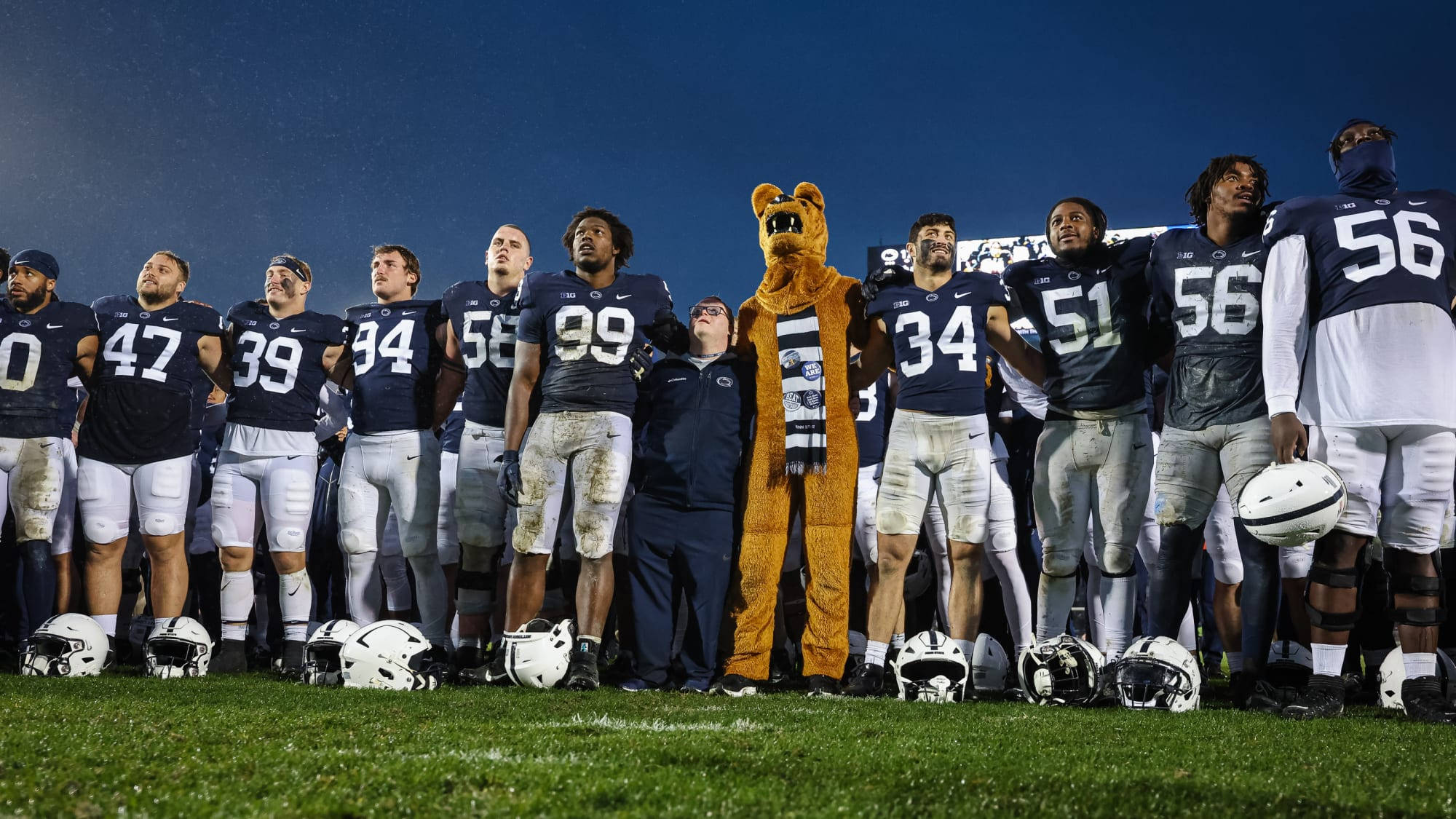 Penn State, football players, mascot, Full HD Desktop Wallpaper
