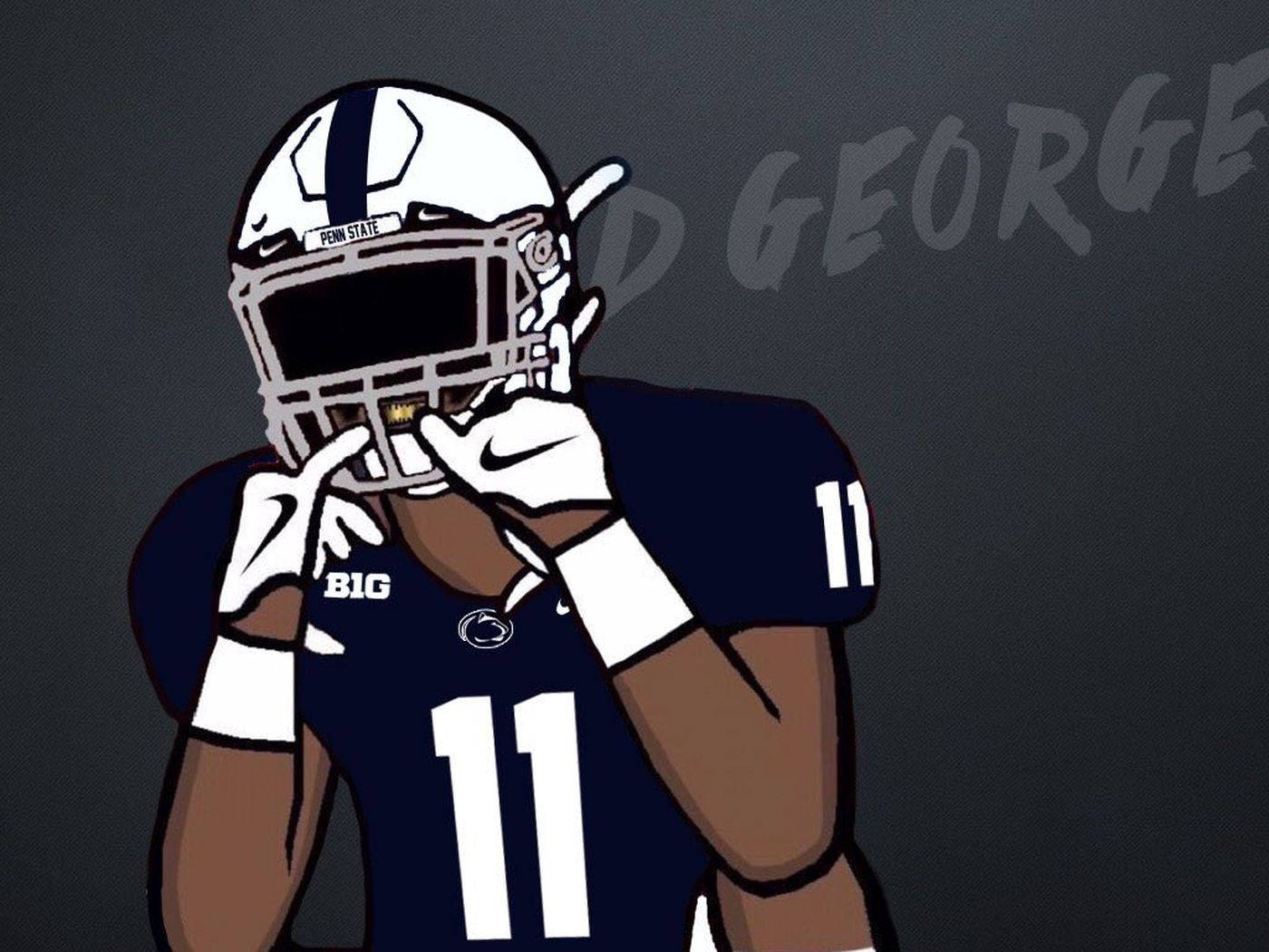Penn State, football player, Penn State uniform, HD Desktop Wallpaper