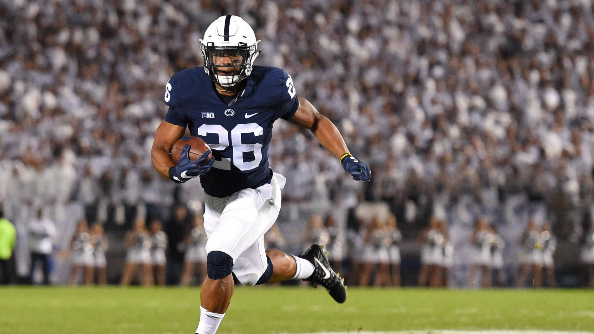 Penn State, navy blue jersey, number 26, Full HD Desktop Wallpaper