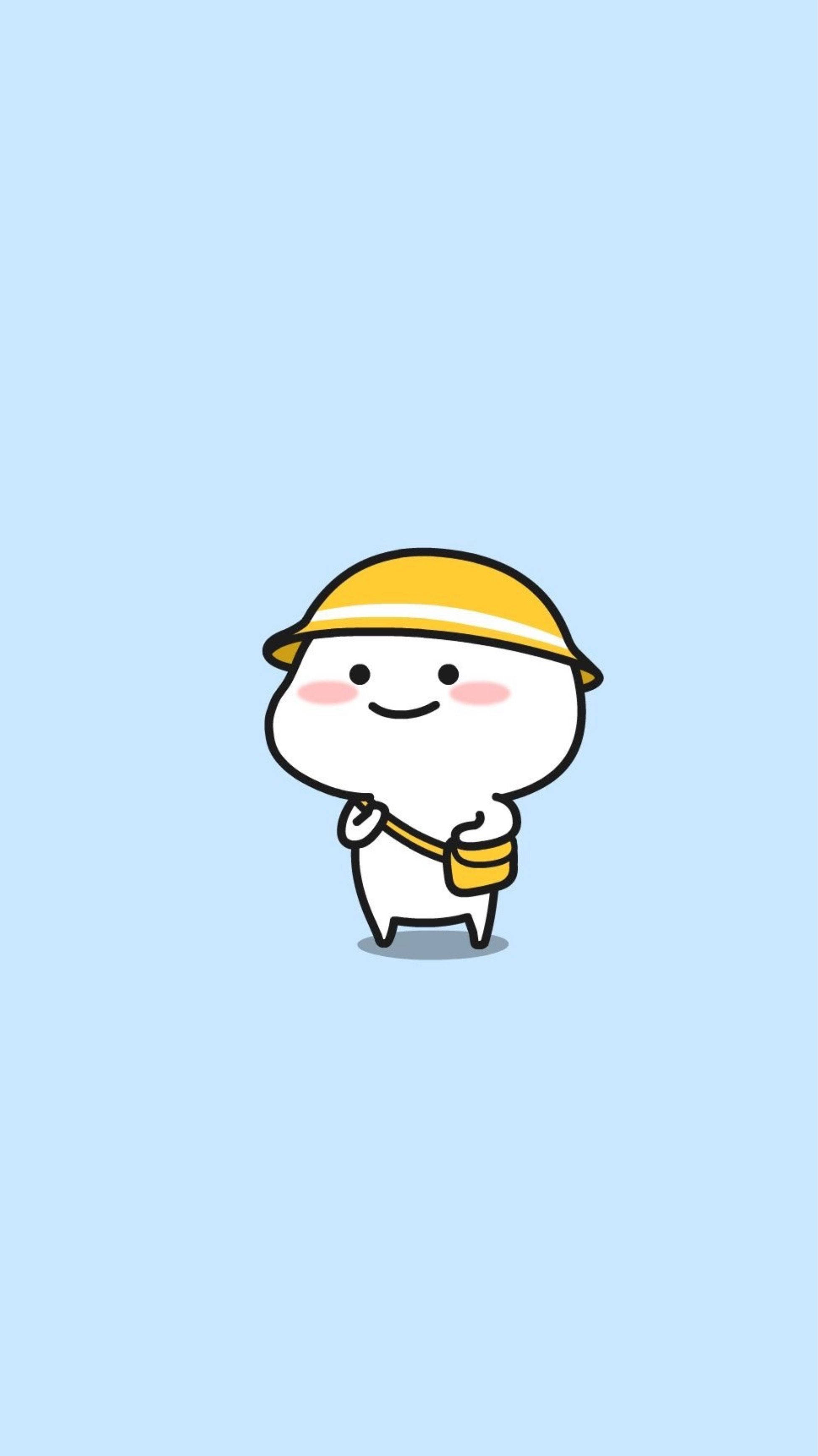 Pentol, bucket hat, yellow hat, 2K Phone Wallpaper
