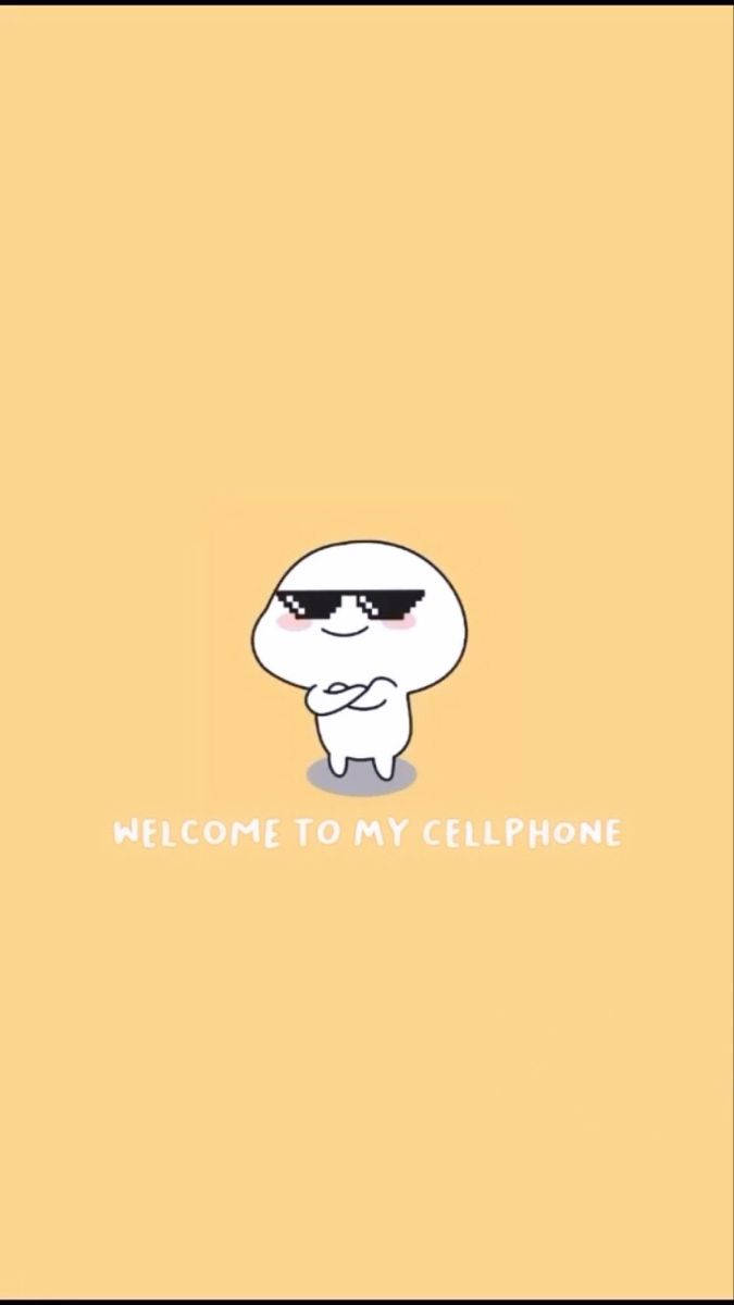 Pentol, black sunglasses, white cartoon character, SD Phone Wallpaper