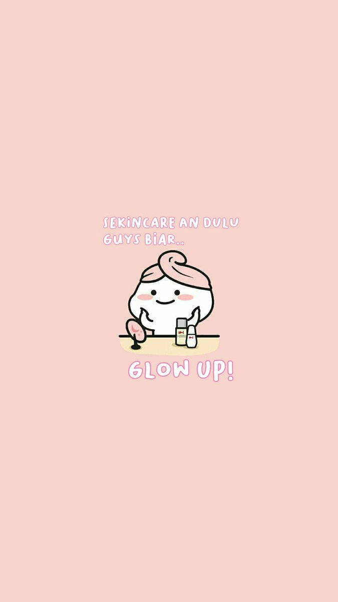 Pentol, pink hair, skincare products, SD Phone Wallpaper