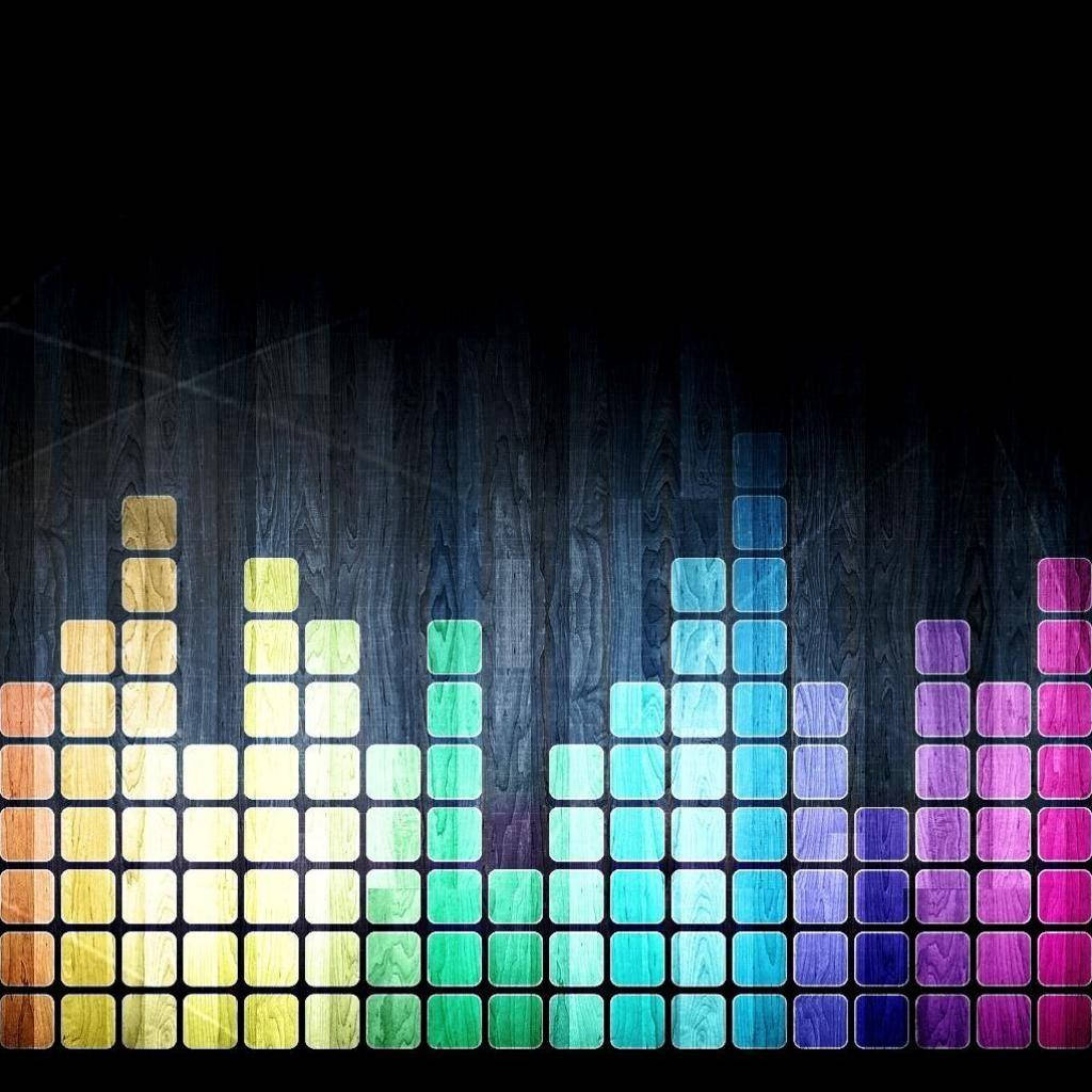chalk style, tetris art, vibrant rainbow-colored square, SD Desktop Wallpaper