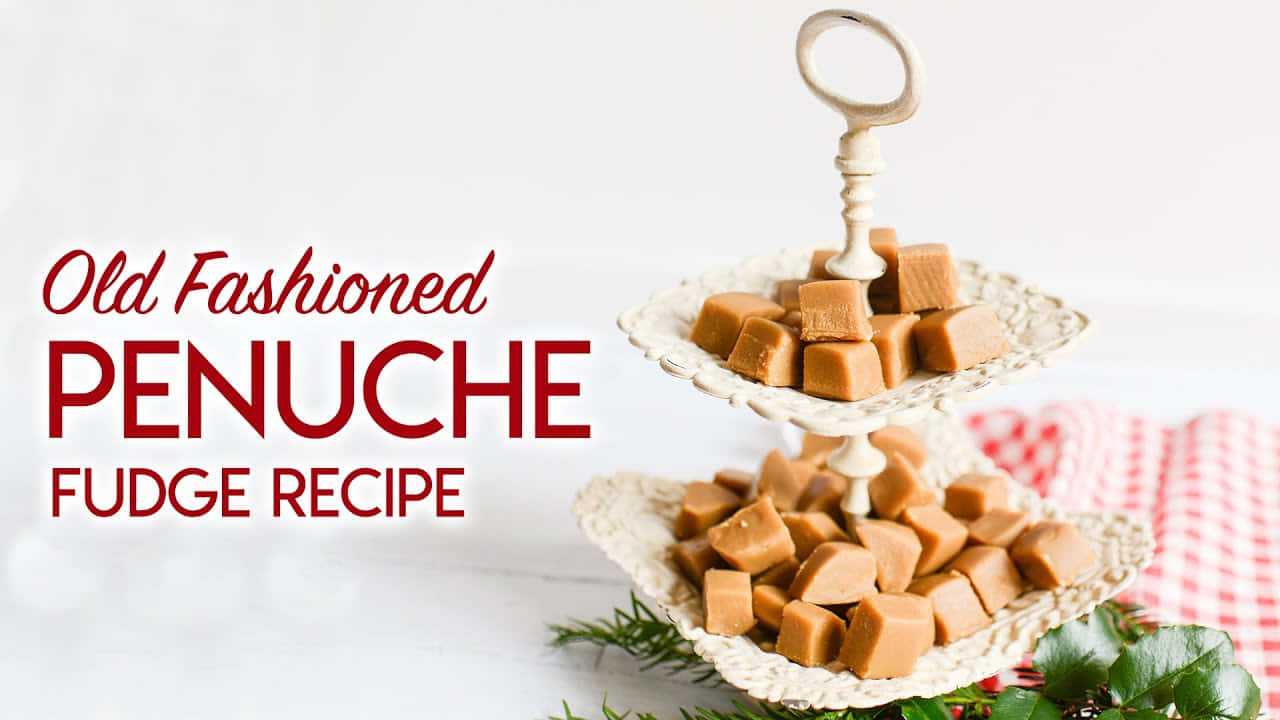 Penuche Fudge, white stand, golden-brown penuche fudge cubes, HD Desktop Wallpaper