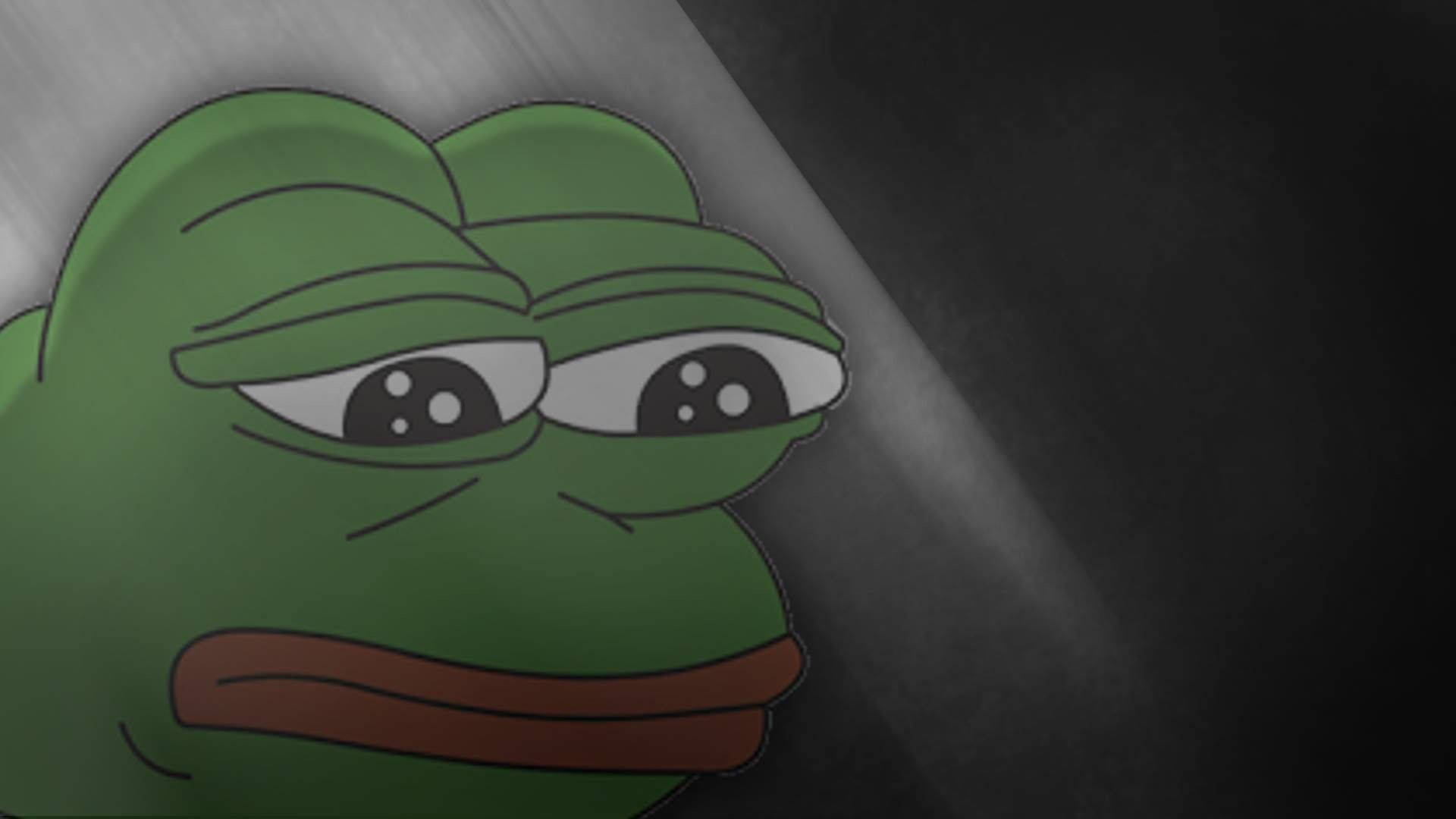 Pepe The Frog, melancholic green frog, droopy eyes, Full HD Desktop Wallpaper