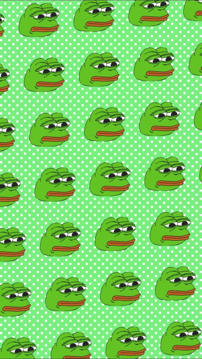 Pepe The Frog, green cartoon frogs, tired eyes, HD Phone Wallpaper