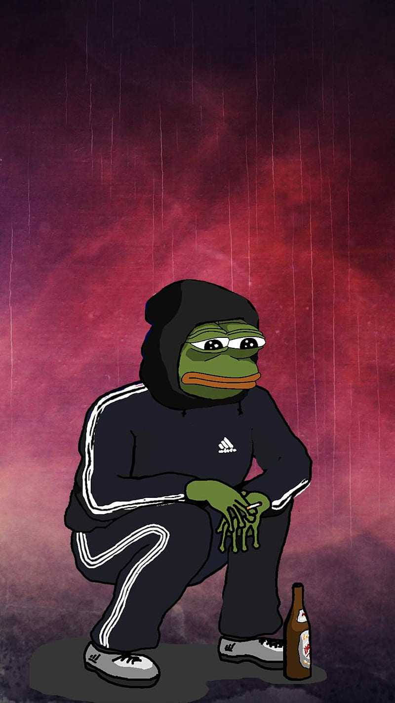 Pepe The Frog, hoodie, rain, HD Phone Wallpaper