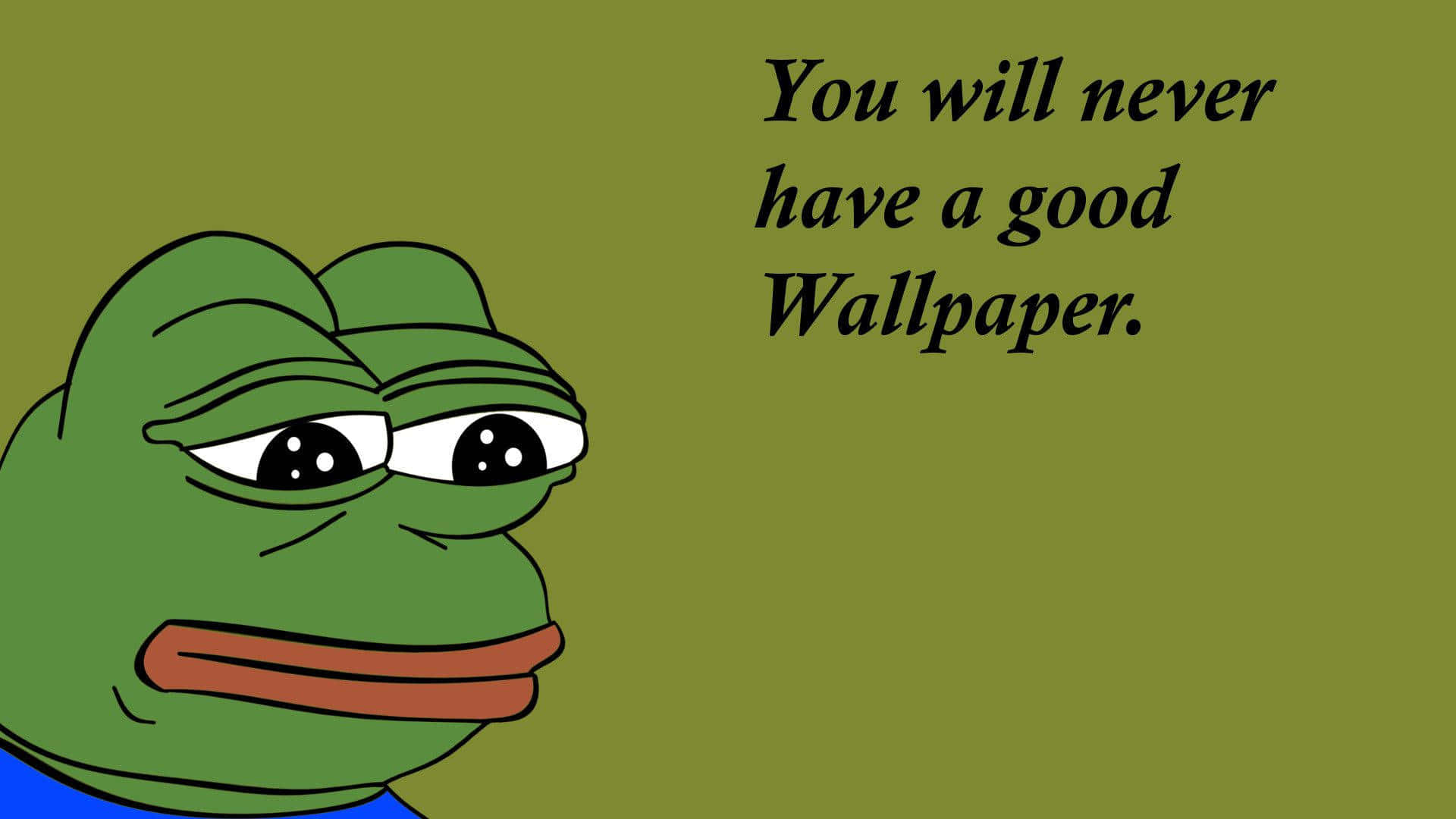 Pepe The Frog, meme laptop, tired expression, Full HD Desktop Wallpaper