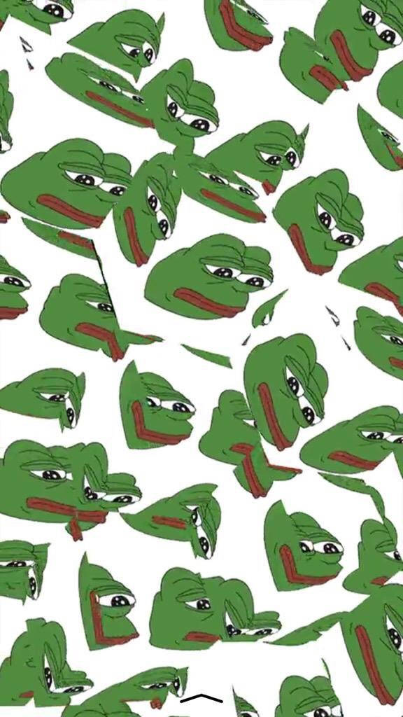 Pepe The Frog, cube pattern, green frog faces, SD Phone Wallpaper
