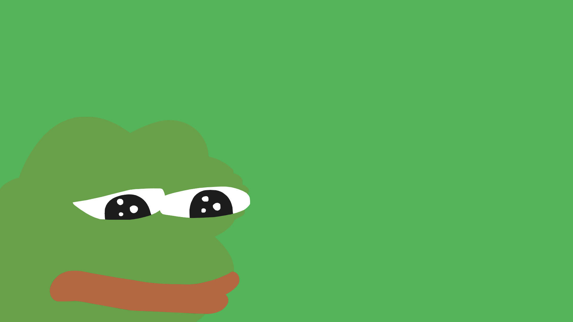 Pepe The Frog, minimalist art, green frog, Full HD Desktop Wallpaper