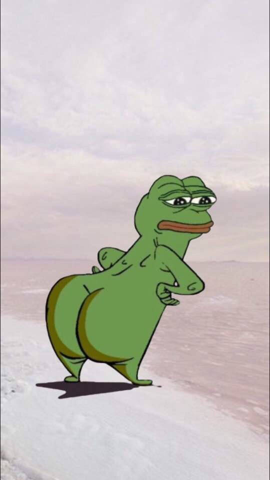 Pepe The Frog, green cartoon frog, sad expression, SD Phone Wallpaper