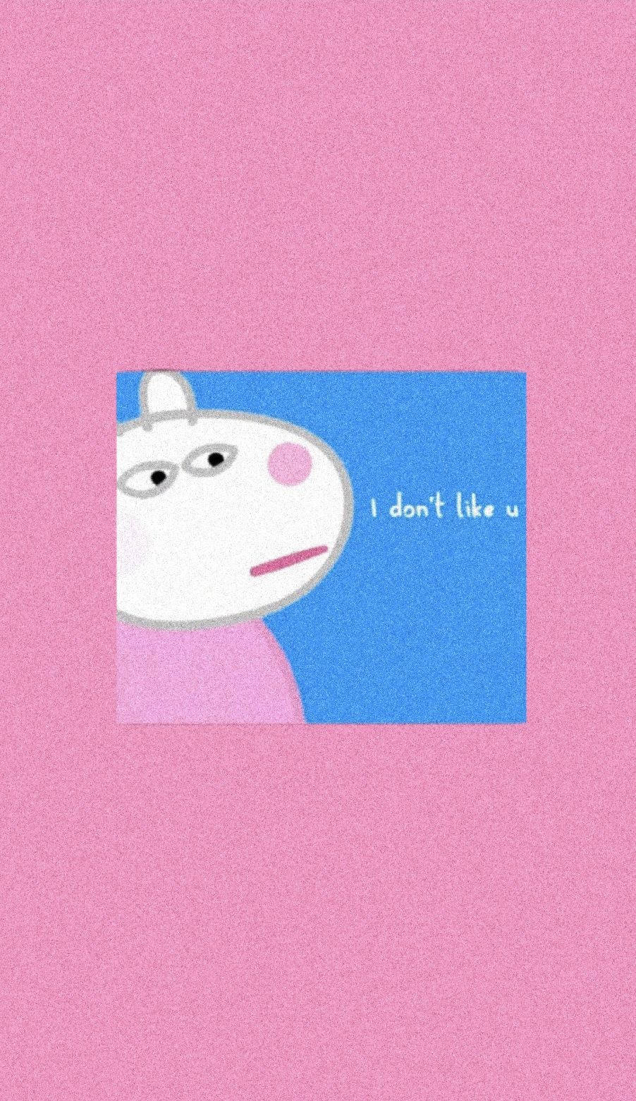 Peppa Pig, iPhone, frowning face, HD Phone Wallpaper