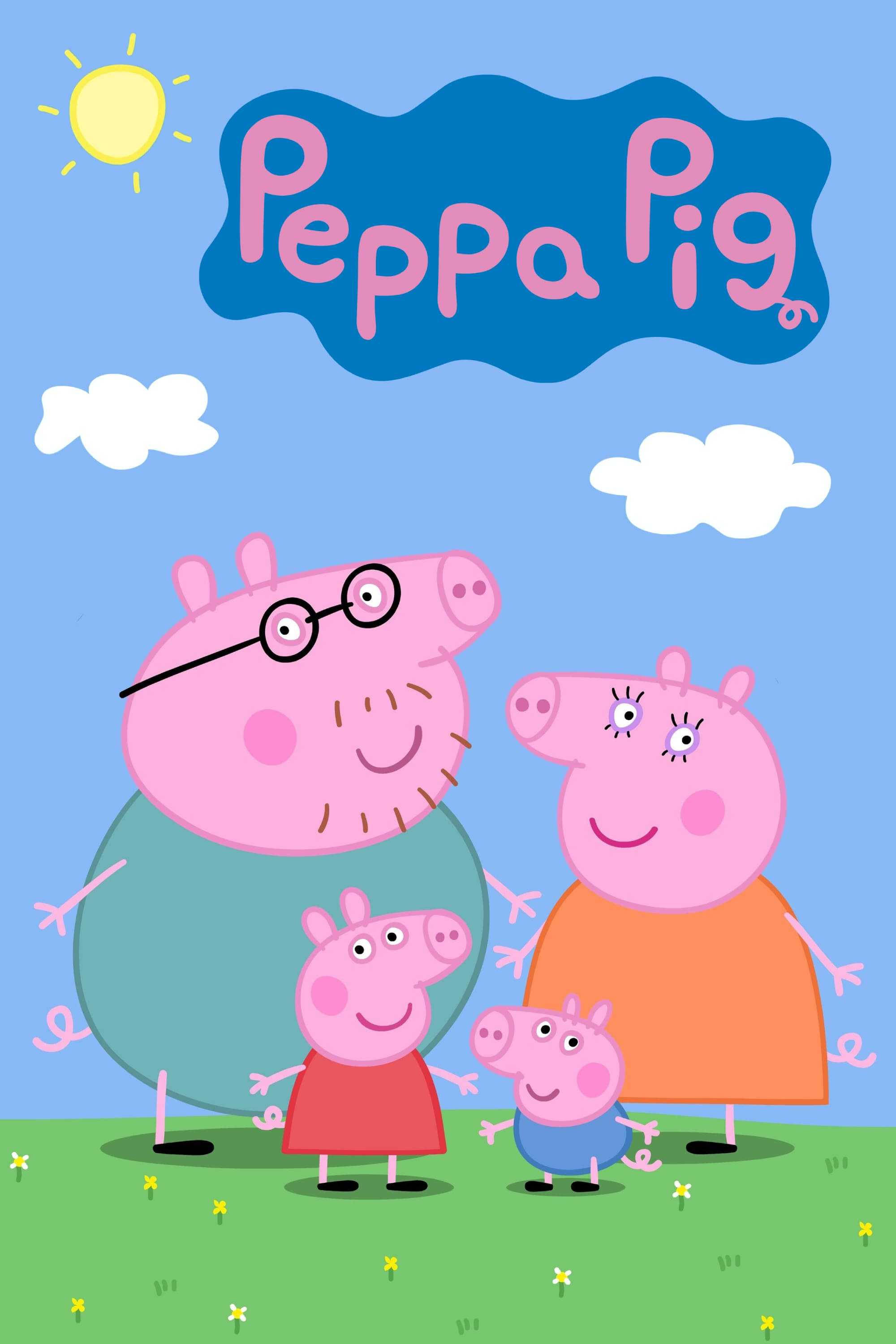 Peppa Pig, iPhone, family, 2K Phone Wallpaper