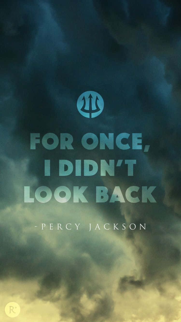 Percy Jackson, trident symbol, stormy sky, HD Phone Wallpaper