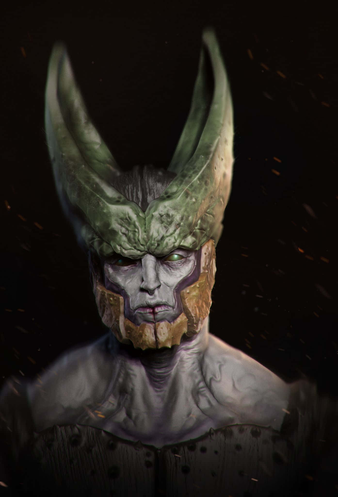 Perfect Cell, Cell, green eyes, Full HD Phone Wallpaper