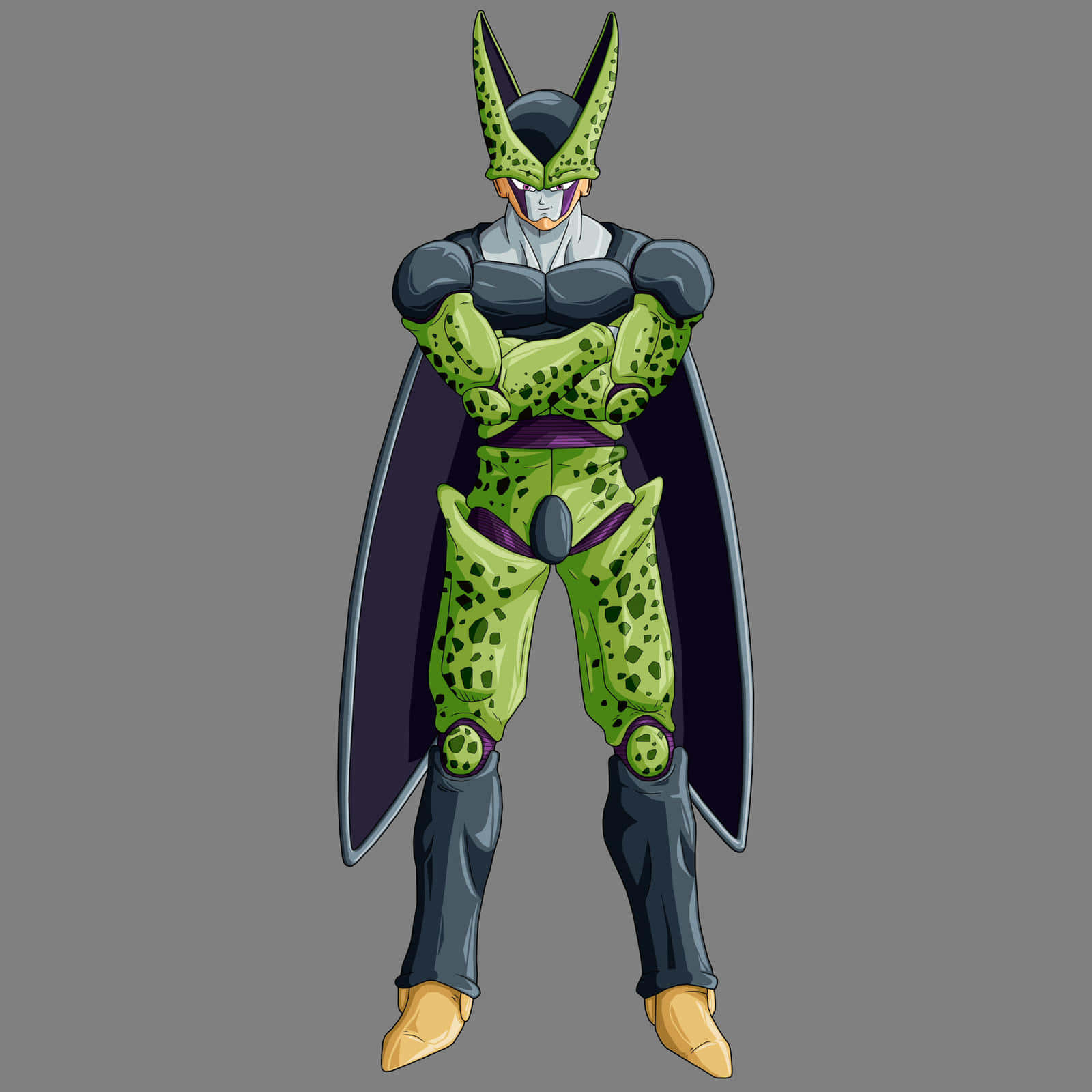 Perfect Cell, green-skinned, spiky headgear, HD Desktop Wallpaper