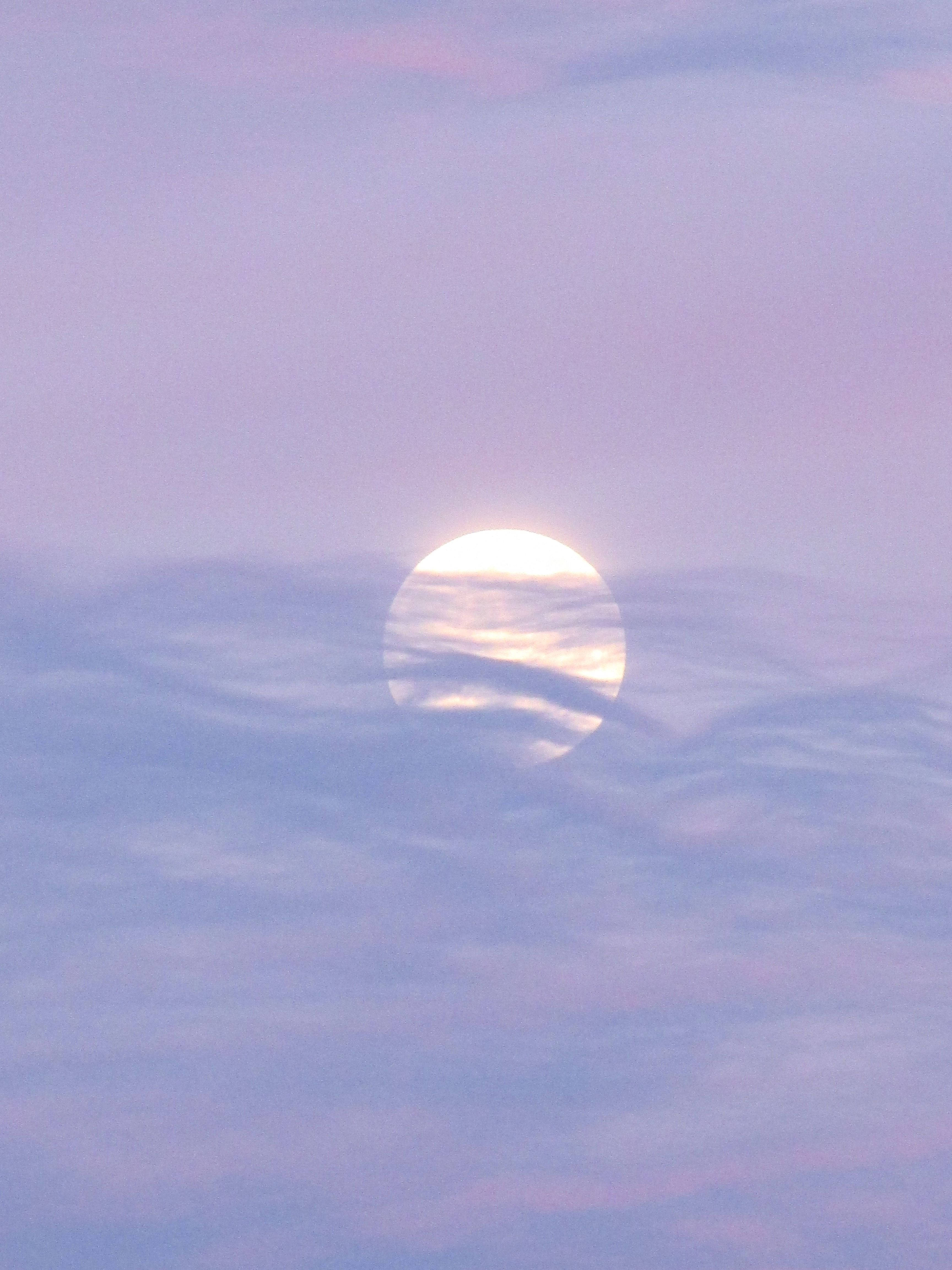 Periwinkle Aesthetic, sun, dawn, 4K Phone Wallpaper