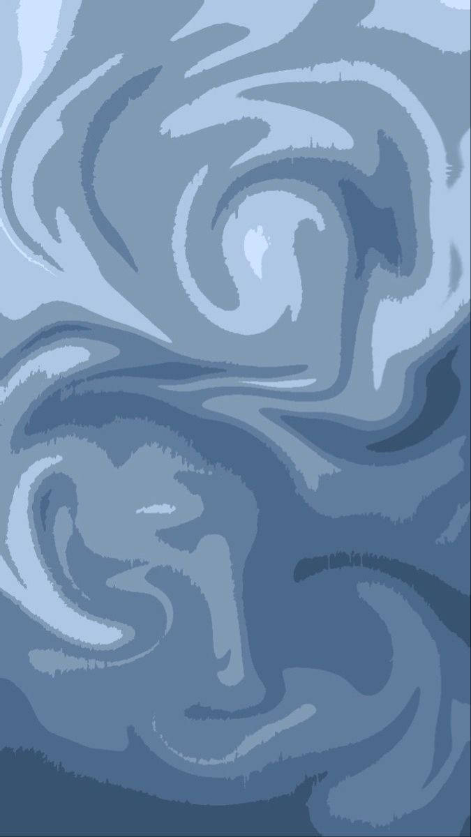 Periwinkle Blue, abstract swirling blue, gray waves, SD Phone Wallpaper
