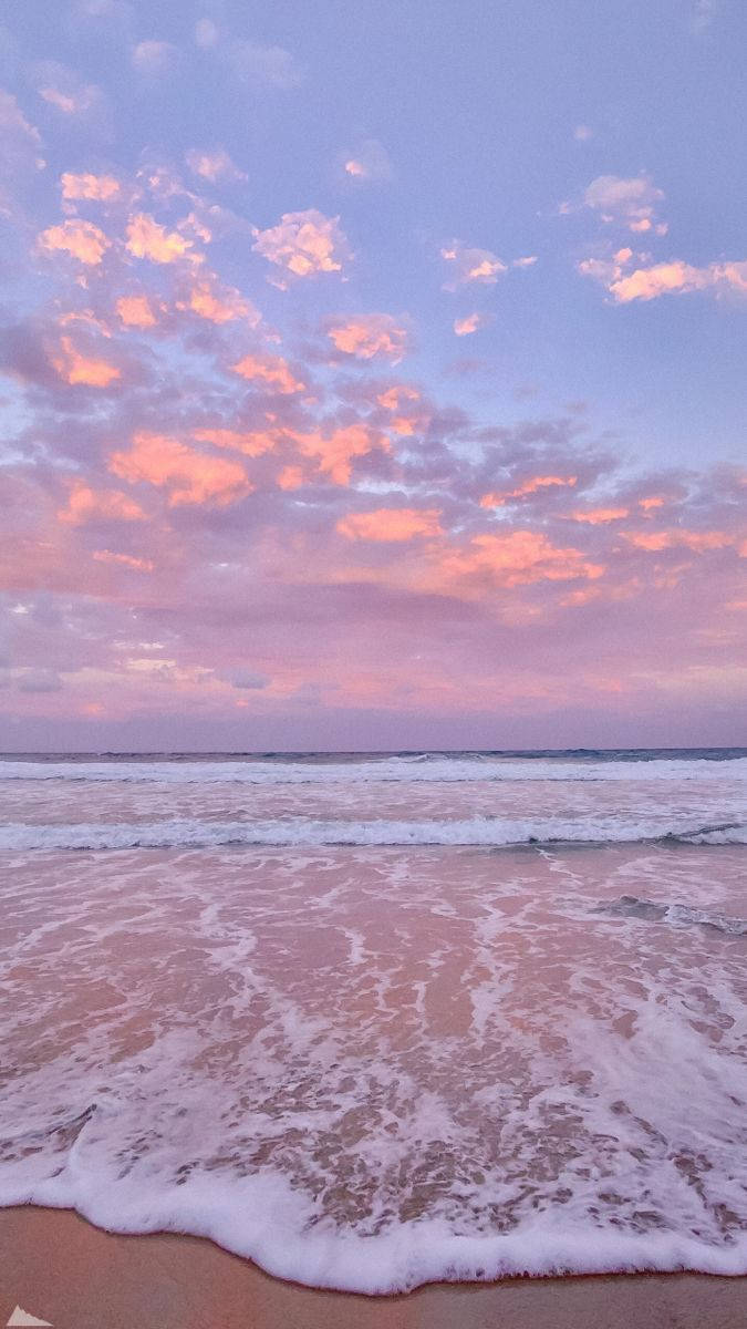 Periwinkle, twilight, calm ocean, SD Phone Wallpaper