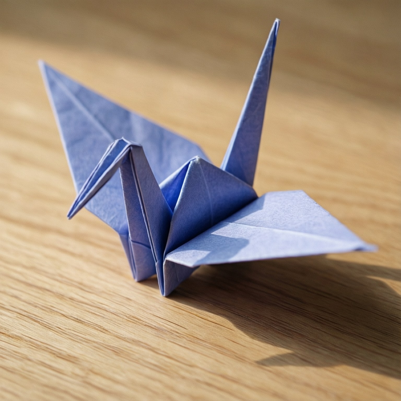Periwinkle, origami crane, blue, HD Desktop Wallpaper