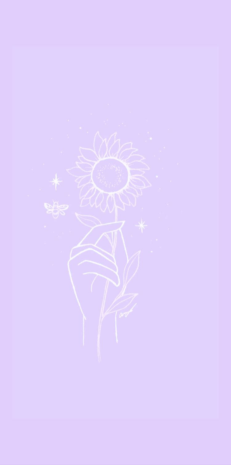 Periwinkle, sunflower, butterfly, HD Phone Wallpaper