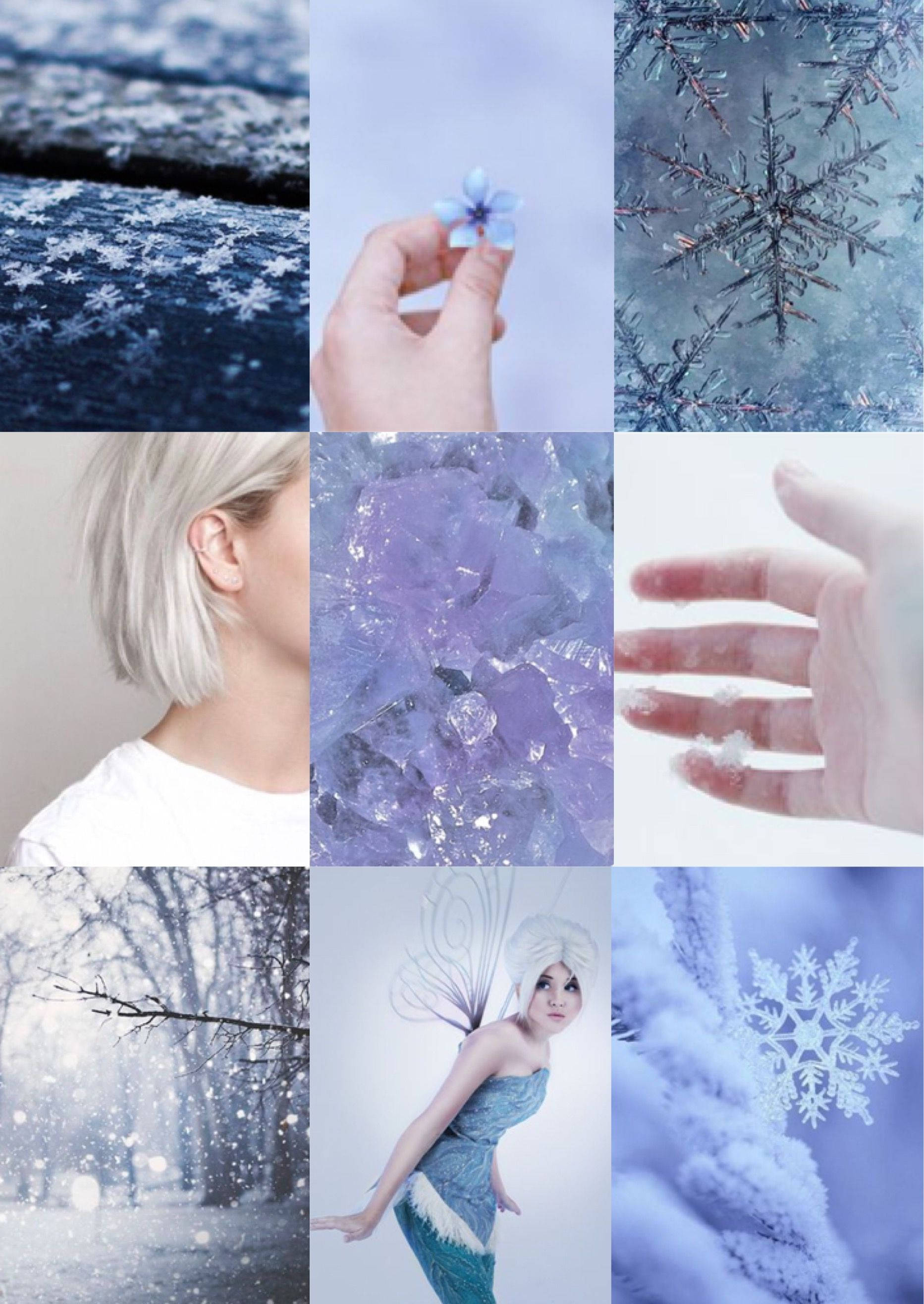 Periwinkle, girly winter collage, frost patterns, 2K Phone Wallpaper