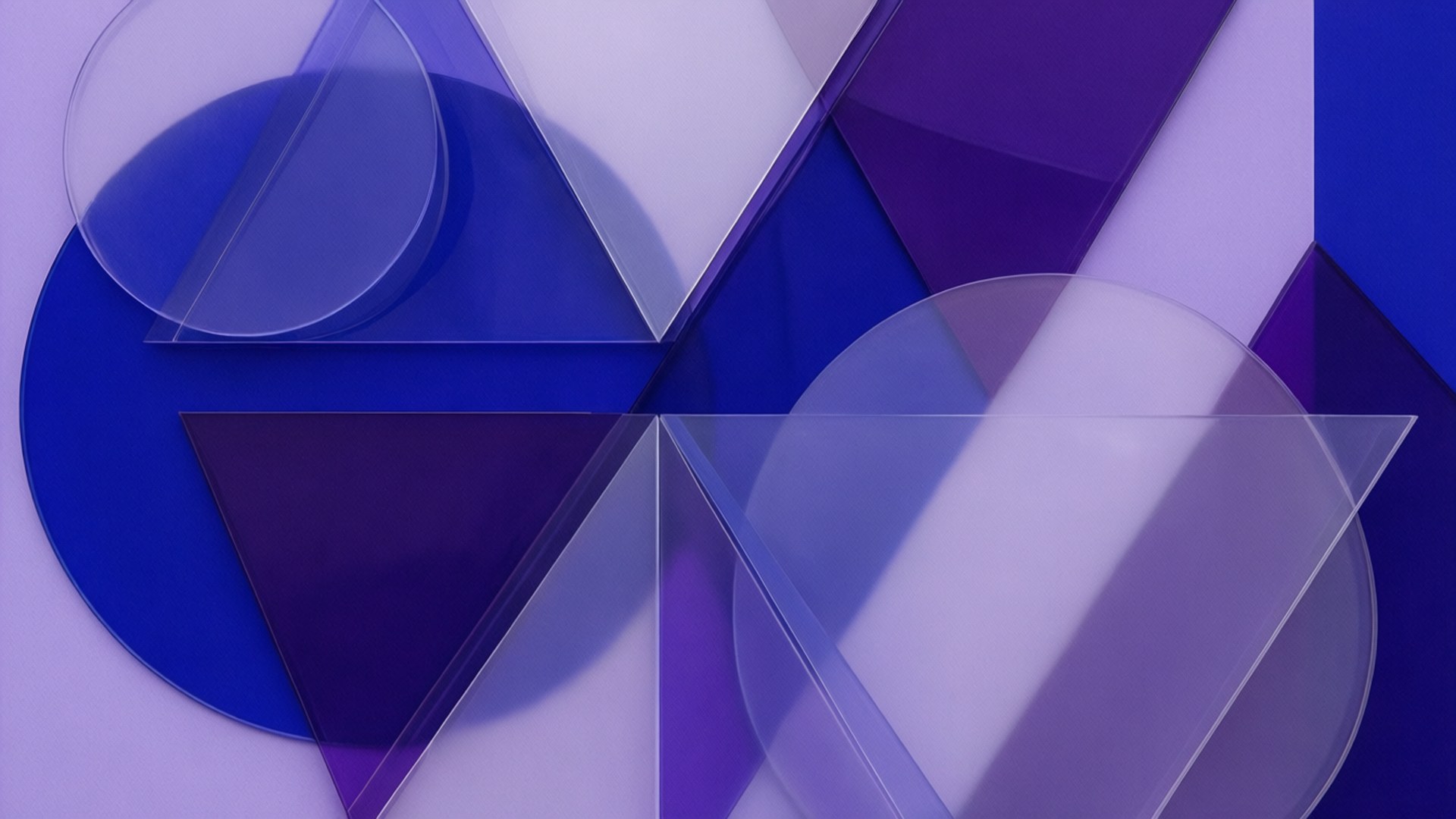 Periwinkle, geometric abstraction, translucent blue, Full HD Desktop Wallpaper