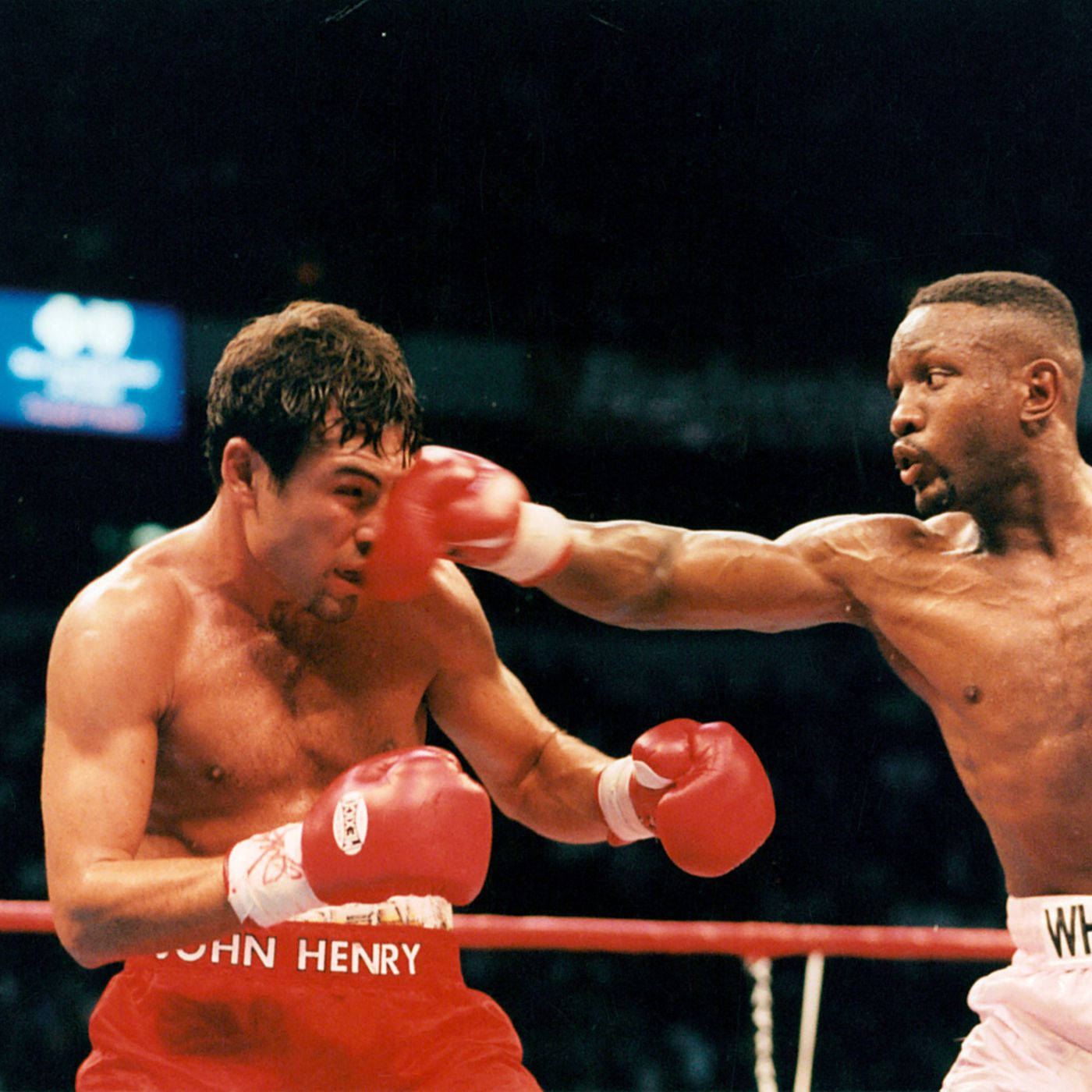 Pernell Whitaker, red trunks, right hook, HD Desktop Wallpaper