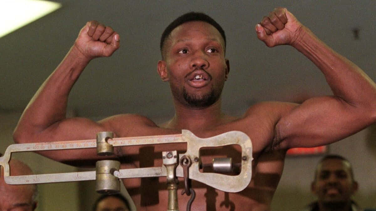 Pernell Whitaker, weigh-in, vintage scale, SD Desktop Wallpaper