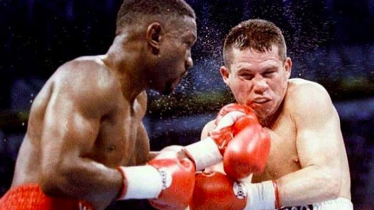 Pernell Whitaker, strong left hook, rain-splattered ring, SD Desktop Wallpaper
