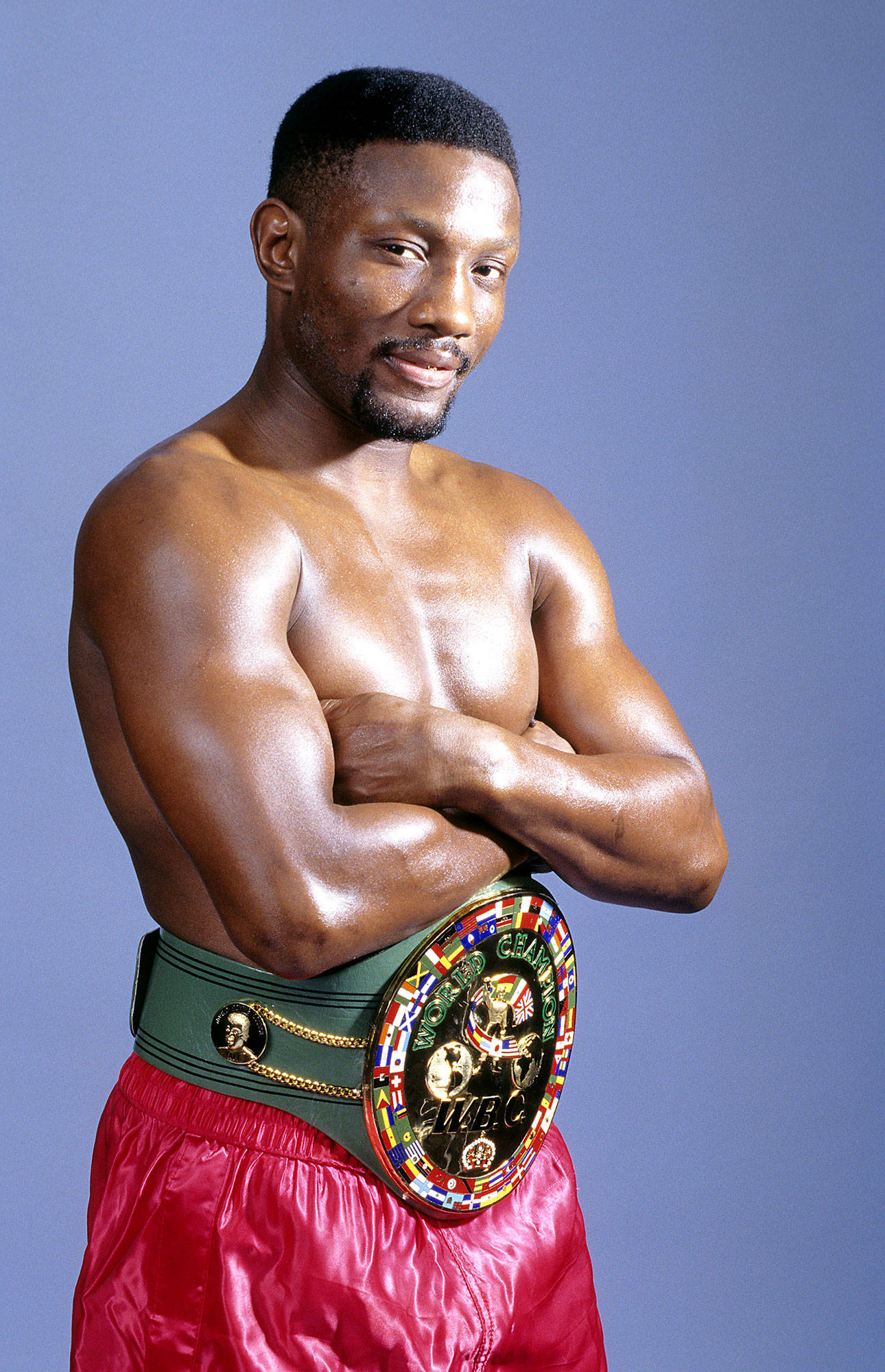 Pernell Whitaker, championship belt, red trunks, Full HD Phone Wallpaper