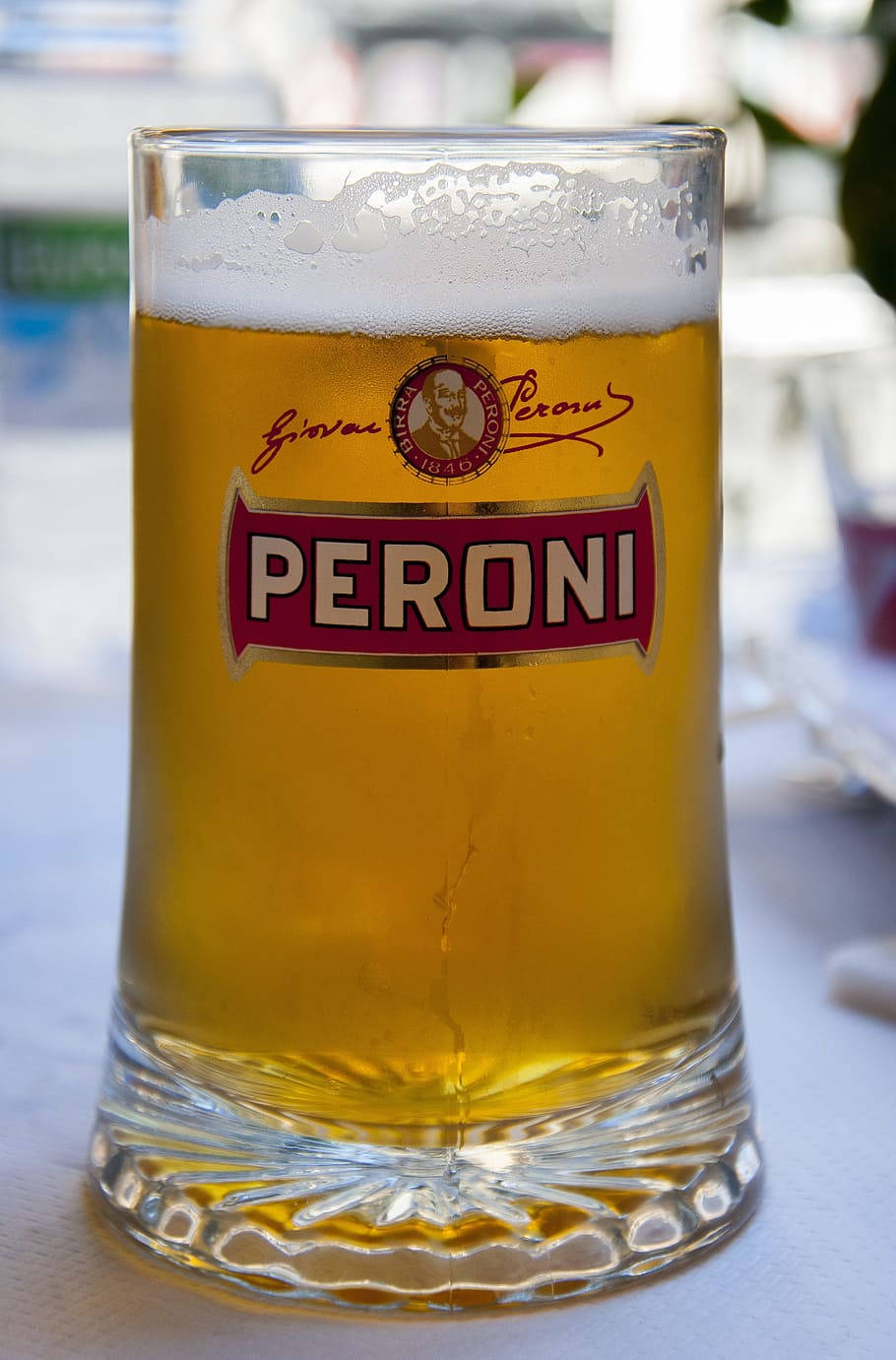 Peroni Beer, golden ale, white foam, HD Phone Wallpaper