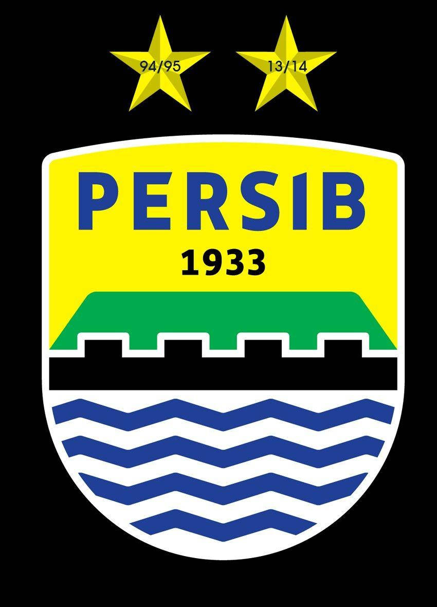 Persib Bandung, yellow shield logo, blue text, SD Phone Wallpaper